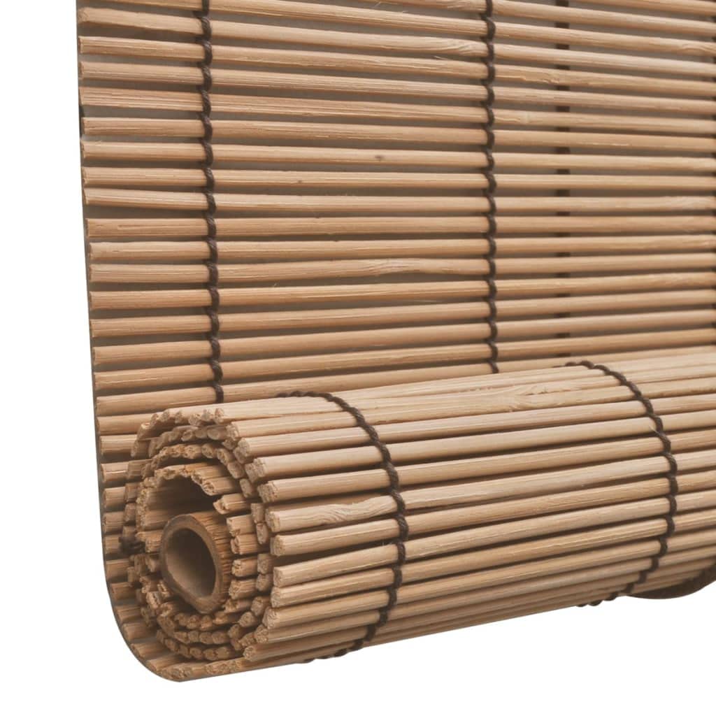 vidaXL Store Enrouleur Bambou Marron 120x220 cm Pare-Vue Pare-Soleil Maison