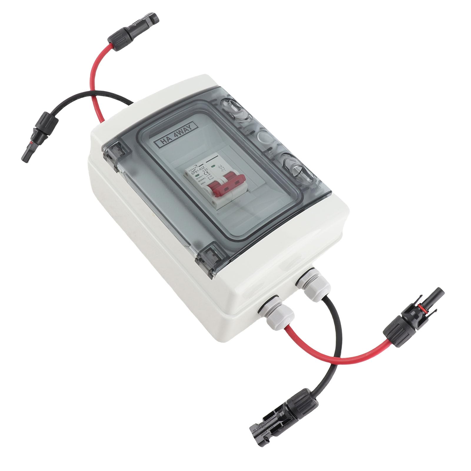 Protezione da sovraccarico con interruttore automatico CC, sezionatore solare fotovoltaico con scatola di prova IP65, interruttore automatico miniaturizzato da 500 V per sistemi (20A)