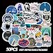 Produktbild BLOUR 50 Stück JAW Poster Shark Classic Horrorfilm für Autokühlschrank Notebook Gitarre DIY Graffiti Sticker
