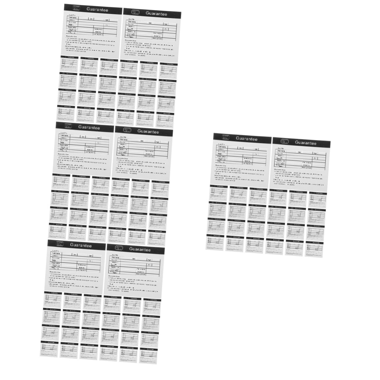PRETYZOOM Tarjetas De Inglés Para Electrodomésticos Y Soporte Postventa Práctica Para Usuarios Internacionales 200 Piezas X 4