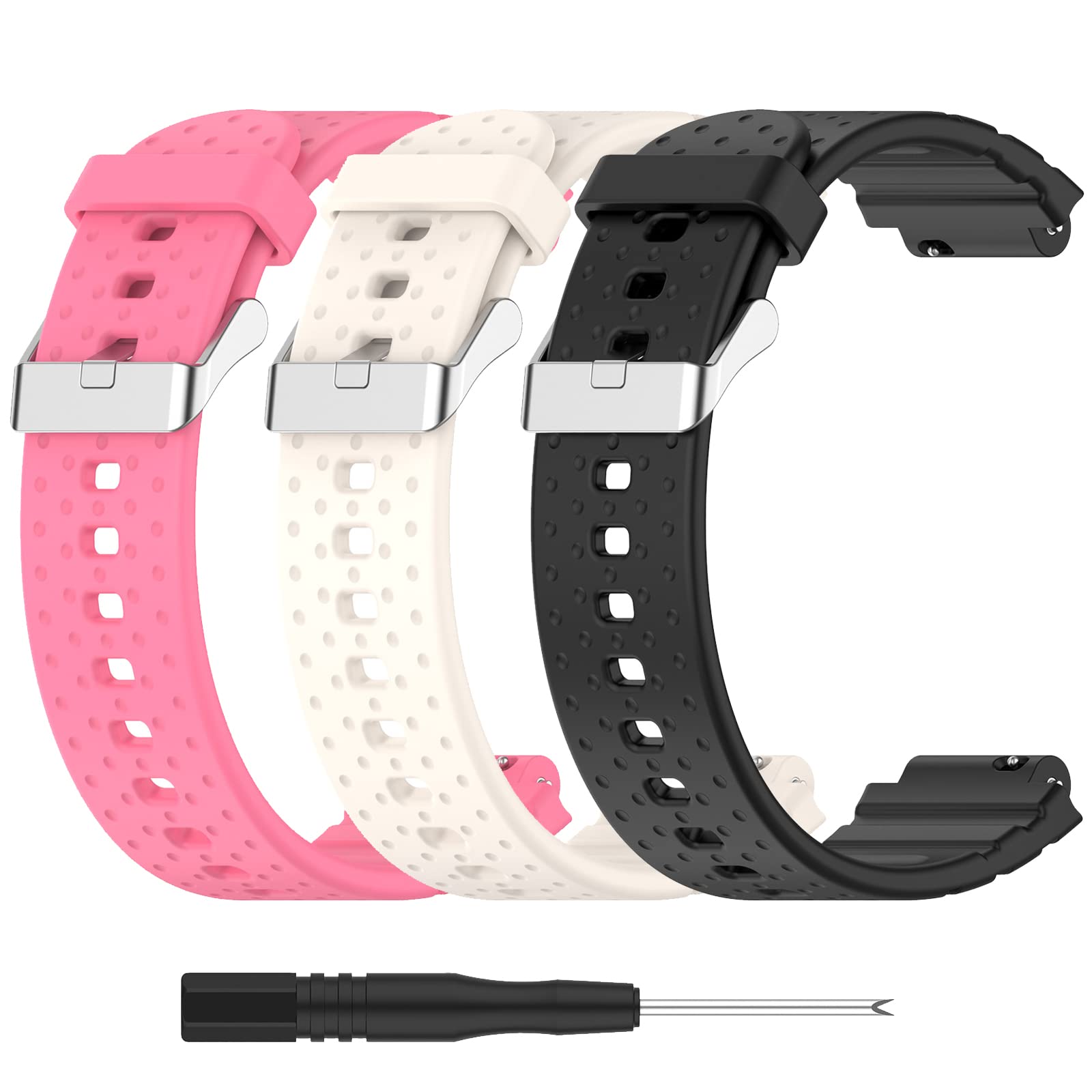 FitTurn Watch Bands Compatible with XPLORA X5 Play/X5 Smart Watch for Childeren, Replacement Wristband Compatible for XPLORA X5 Play/X5 Kids Smart Watch Soft Silicone Adjustable Wristband Bracelet for Kids (3 Pack D)