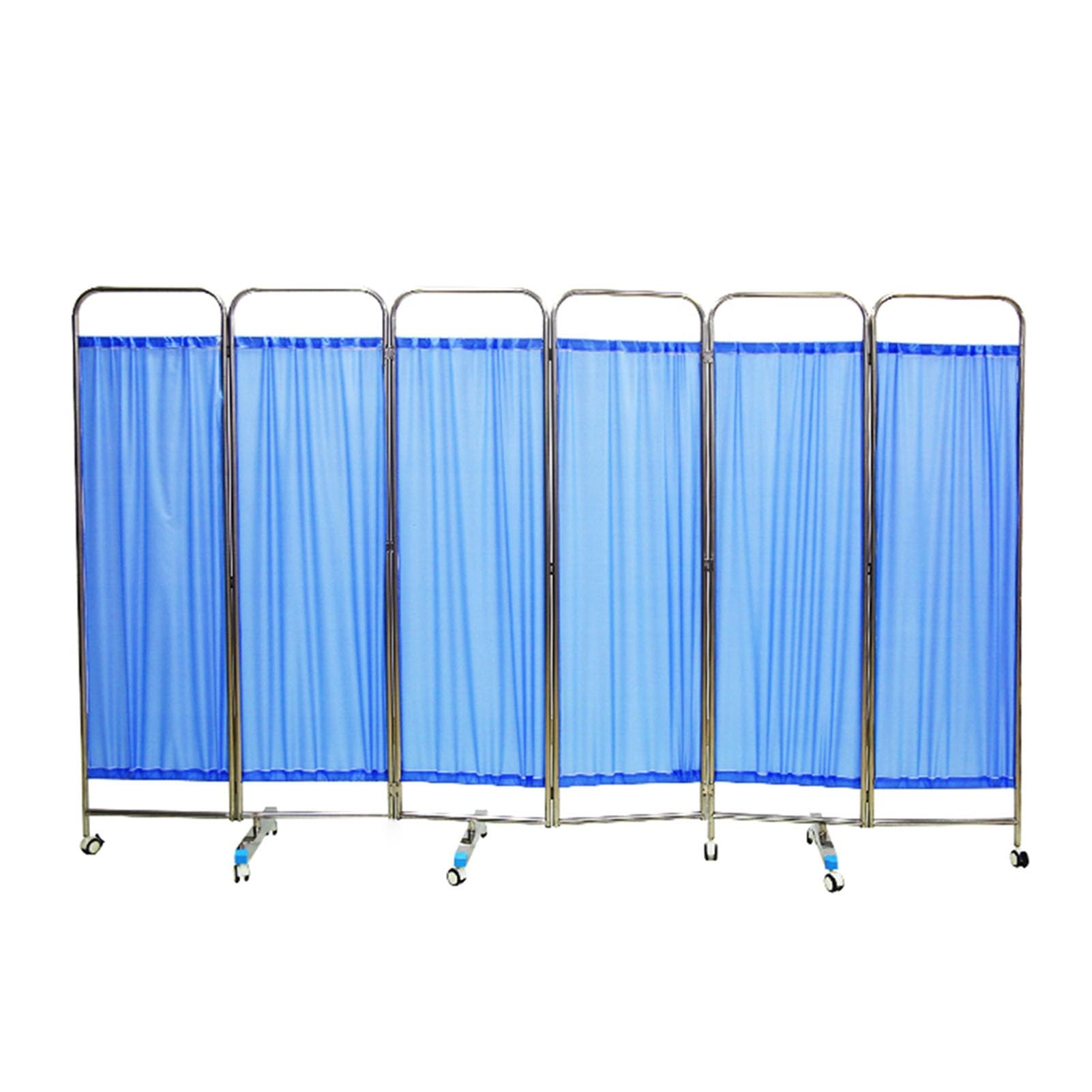 Paravent de confidentialité à roulettes 6 panneaux amovible pour centres de thérapie 180x50 cm