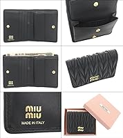 Amazon | [ミュウミュウ] 財布(二つ折り財布) 5MV204 AFPP ネロ