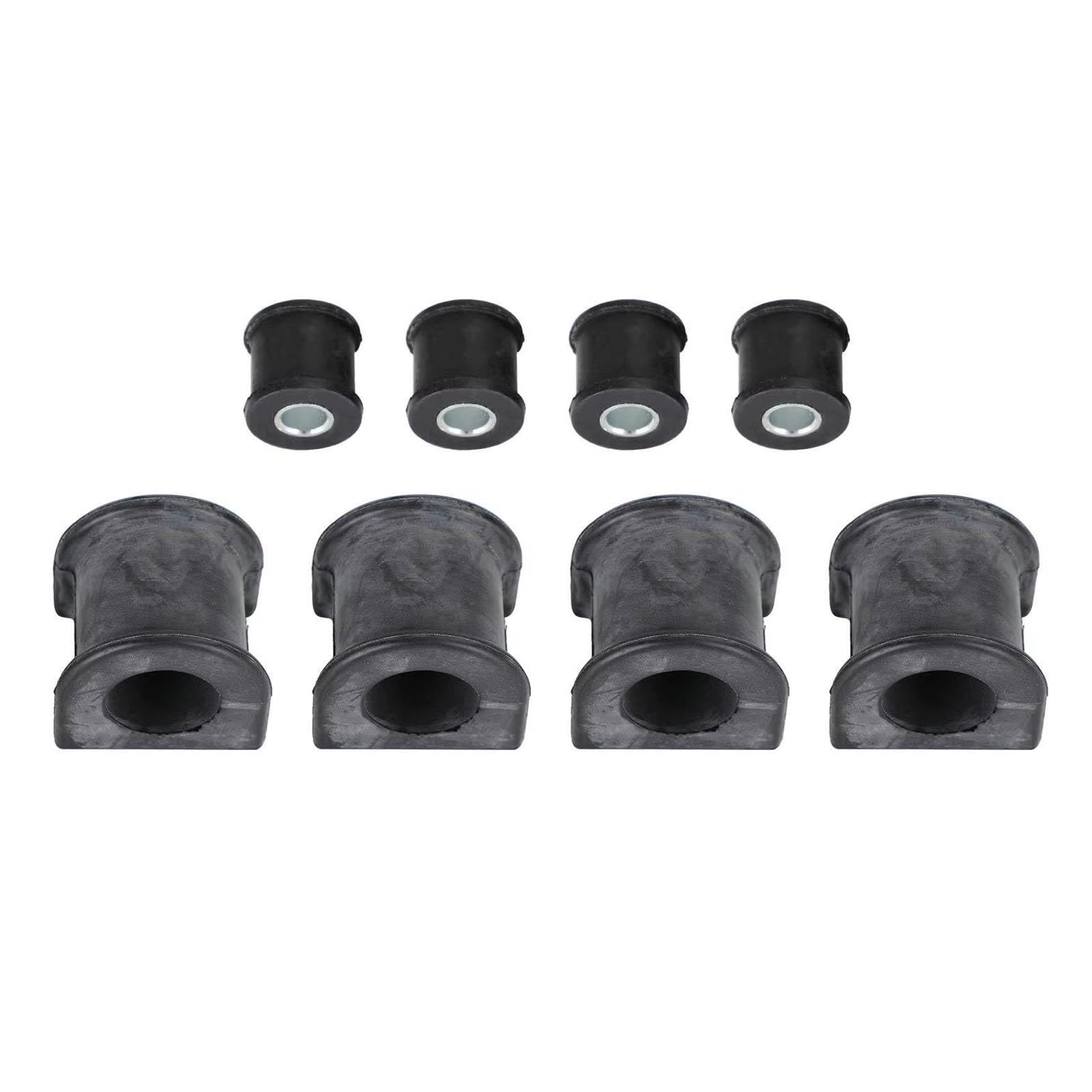 Compatible Con Land Para Cruiser 80 Series 1993-1997 8 Piezas Kit Buje Soporte Barra Estabilizadora Delantera Trasera C210-A008-BLK