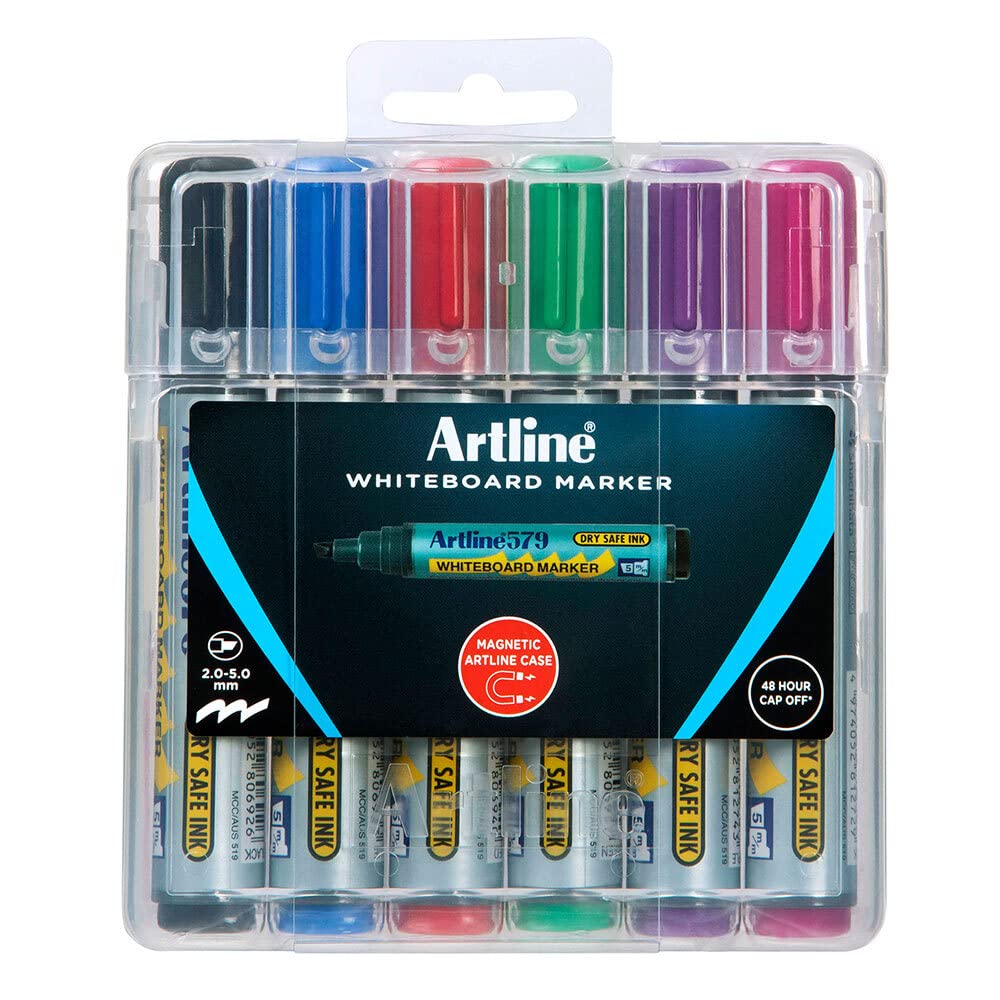 Artline 579 Whiteboard-Marker, sortiert, 6 Stück
