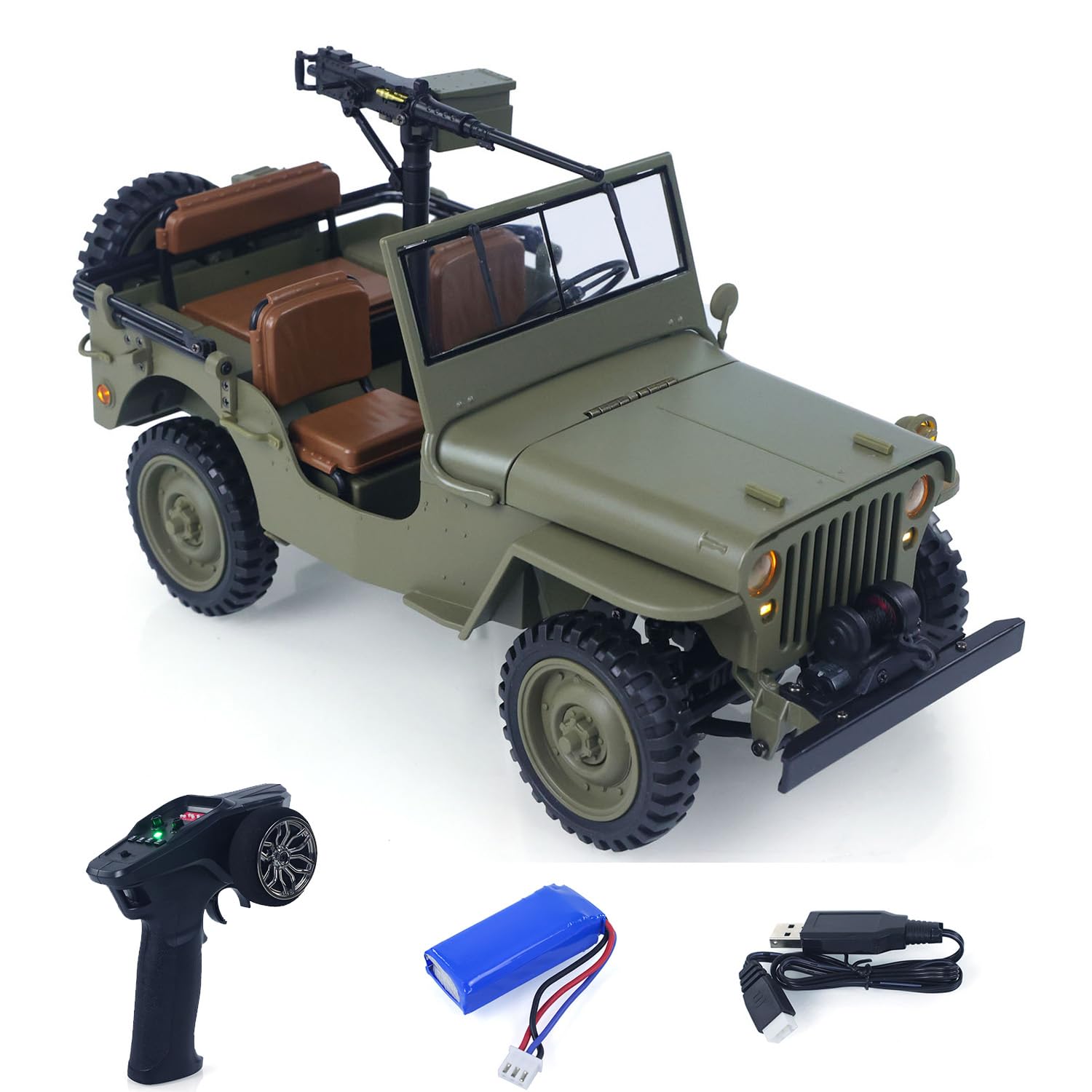 US in Stock Hg 1 14 4X4 Electric Military Truck Hg4 58 Convertible Off Road Combat Vehicle Remote