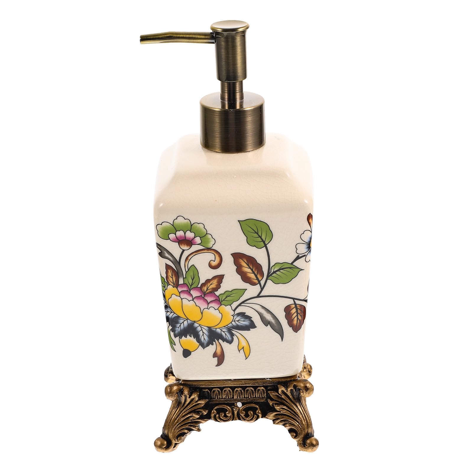 Dispenser Lozione Vintage in Ceramica 340ml, Bottiglia Bagno