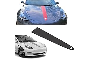 Eye-Catching Tesla Model 3 and Model Y Enhancement: Hood Stripe Decals