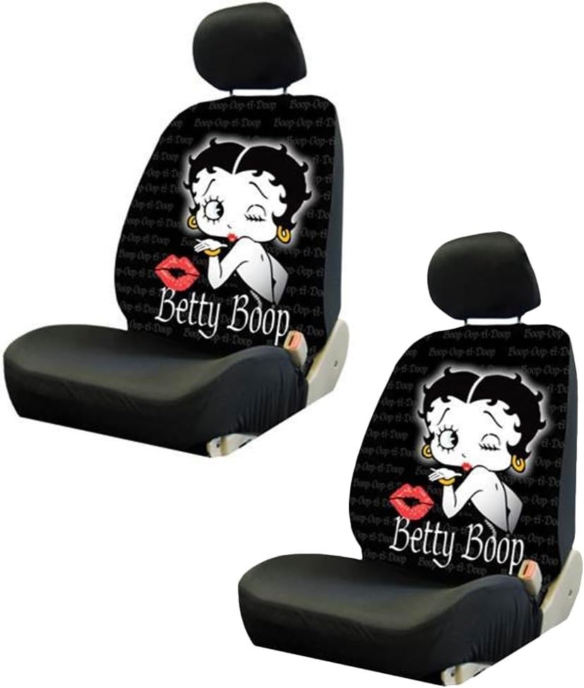 Plasticolor Two Universal Fit Lowback Seat Covers - Betty Boop Timeless