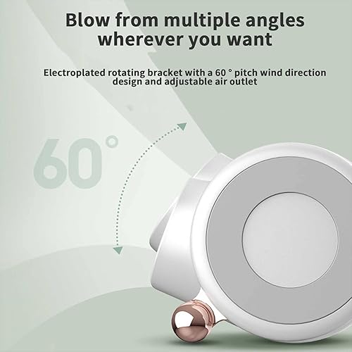 Miniatura 6 de Ventilador de torre oscilante, ventilador de mesa de escritorio con 3 velocidades, silencioso, oscilación de 50, ventilador personal pequeño sin