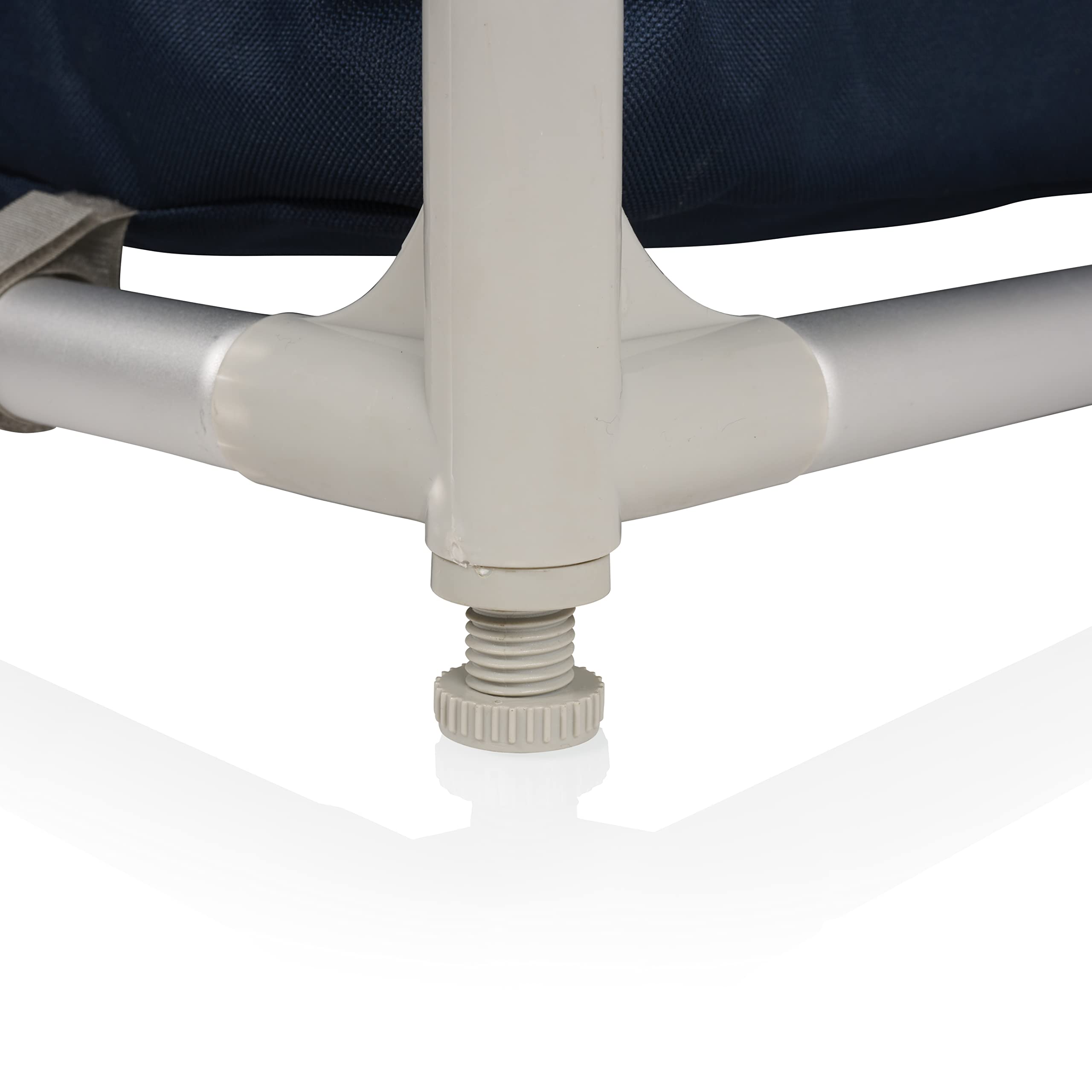Campart CU-0410 – Credenza da campeggio Nantes – 4 piedi regolabili – 3 compartimenti – Blu, Grande