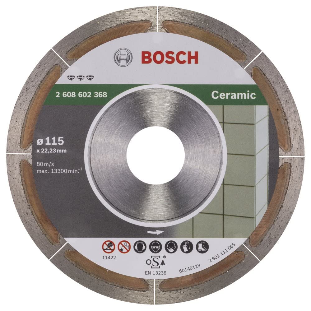 Bosch 2 608 602 368 - Disco de corte de diamante Best for Ceramic Extraclean (115 x 22,23 x 1,2 x 5 mm)