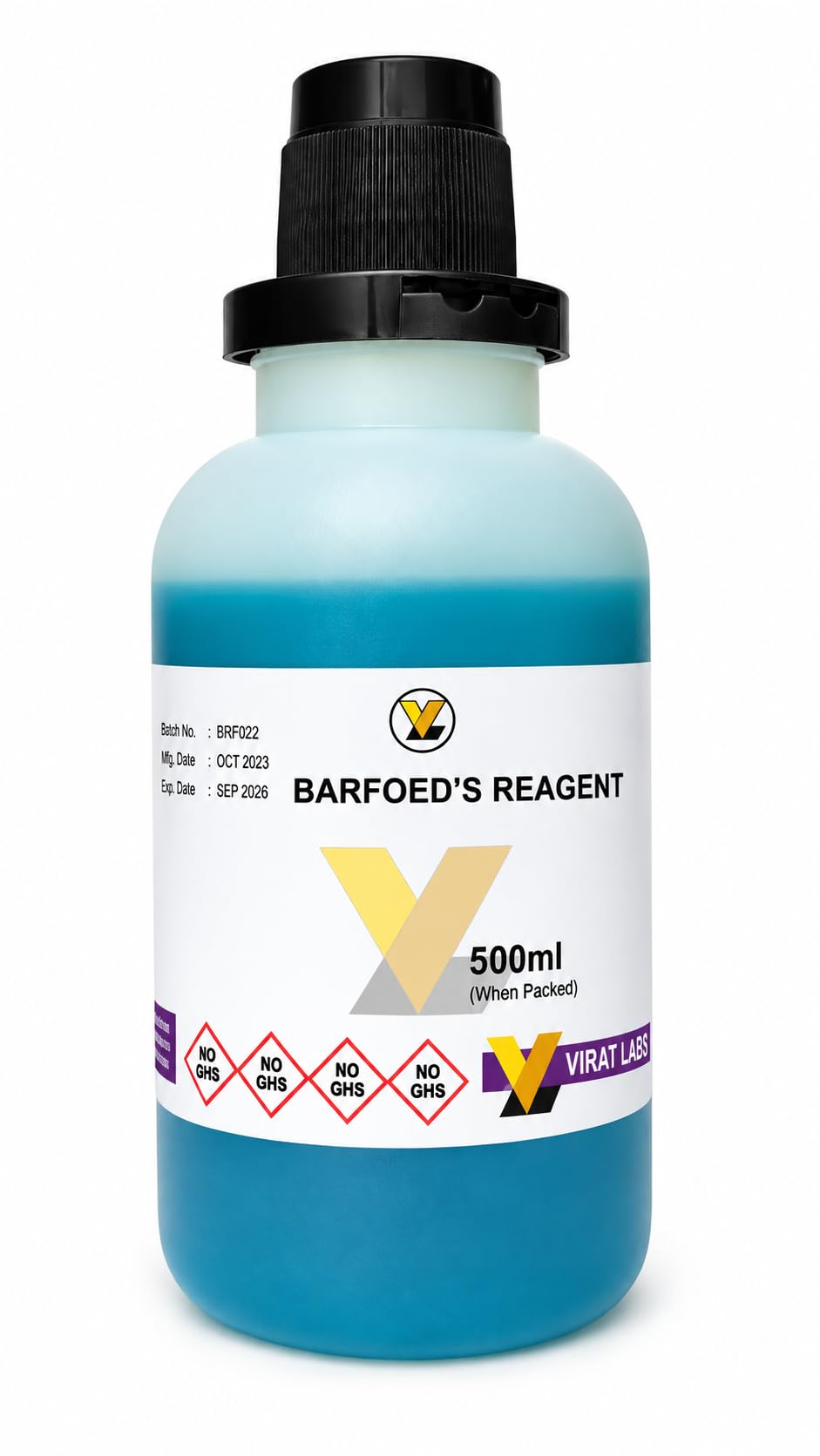 Barfoed's Reagent for Lab Testing and Research, 500ml | Lab Testing, Research Use, 500ml Volume-image-14
