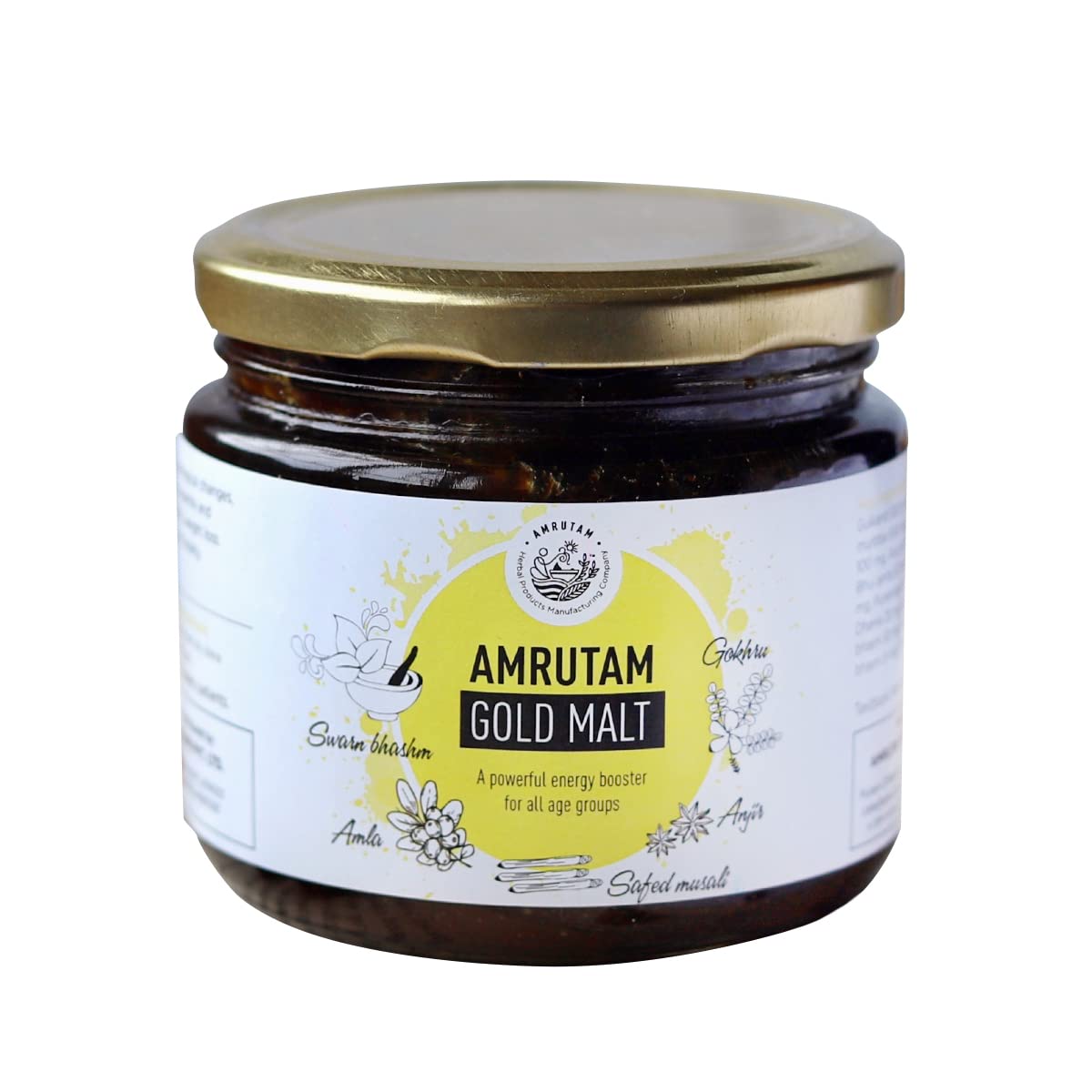 AMRUTAM Gold Malt: Powerful Immunity Booster for All Ages | Helps in Body Strength | Improves Appetite | Helps in Weight Loss | Immune System Enhancer | Ayurvedic Health Supplement | Goodness of Ashwagandha, Gulkand, Kismis, Anjeer and Safed Museli,  (B09H7JSRWC) Amazon Price History, Amazon Price Tracker