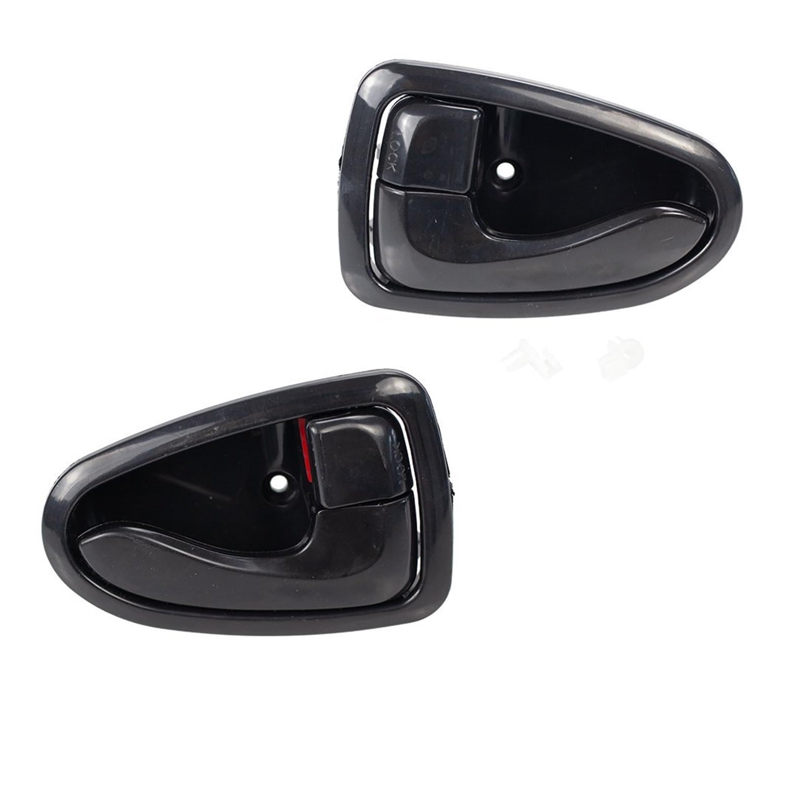 Wijhjet 1 Pair Black For Hyundai For Accent For Verna 2000-2006 Car Inner Door Handle Black Chrome Interior 8262025000 Car Interior Door Handle(1 Pair Black)