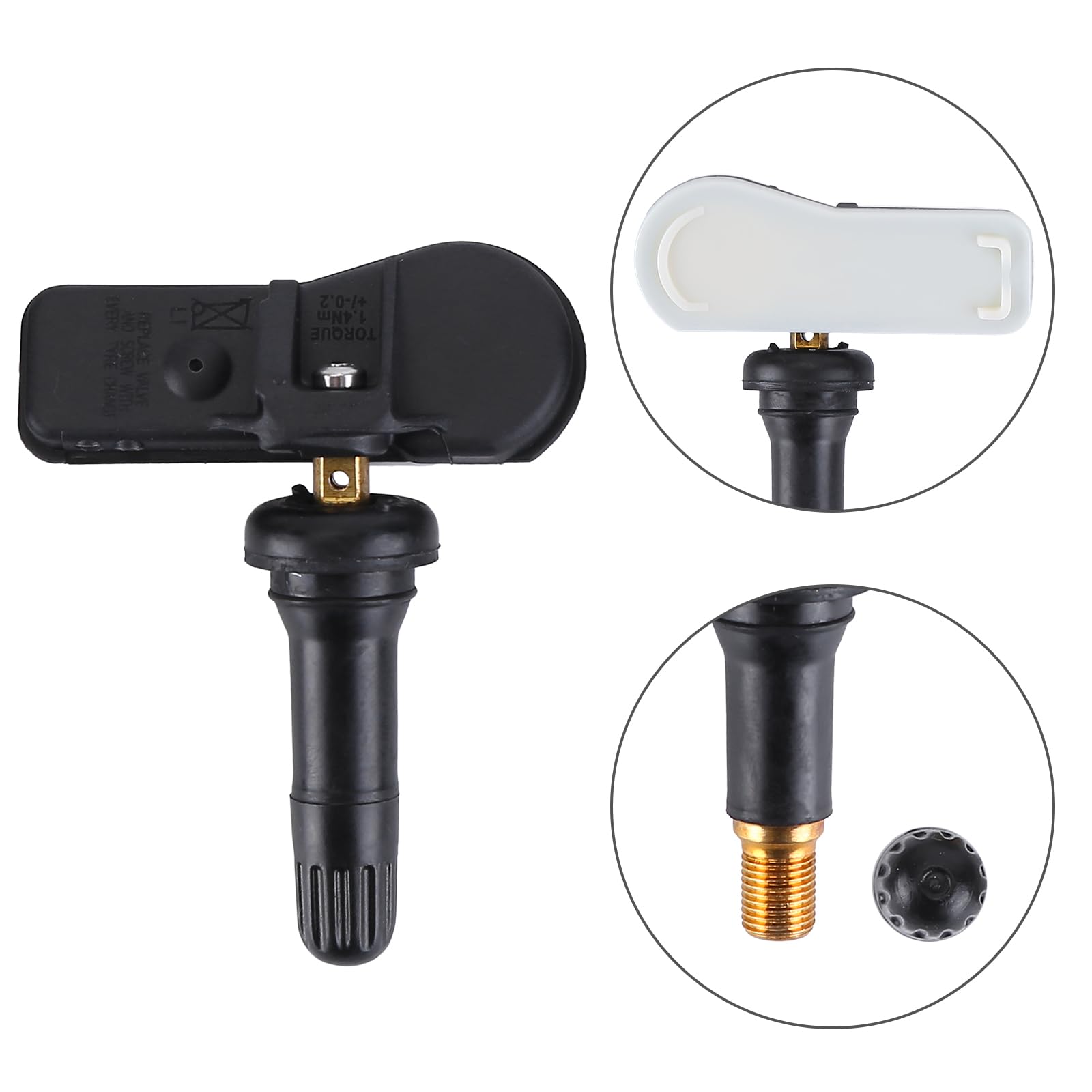 Lot de 4 Capteurs de Pression des Pneus TPMS 9811536380 avec 07-23 Peugeot 207 208 308 508 Partner, Capteurs RDKS, Contrôle de la Pression des Pneus, Capteur de Pression des Pneus, Capteur
