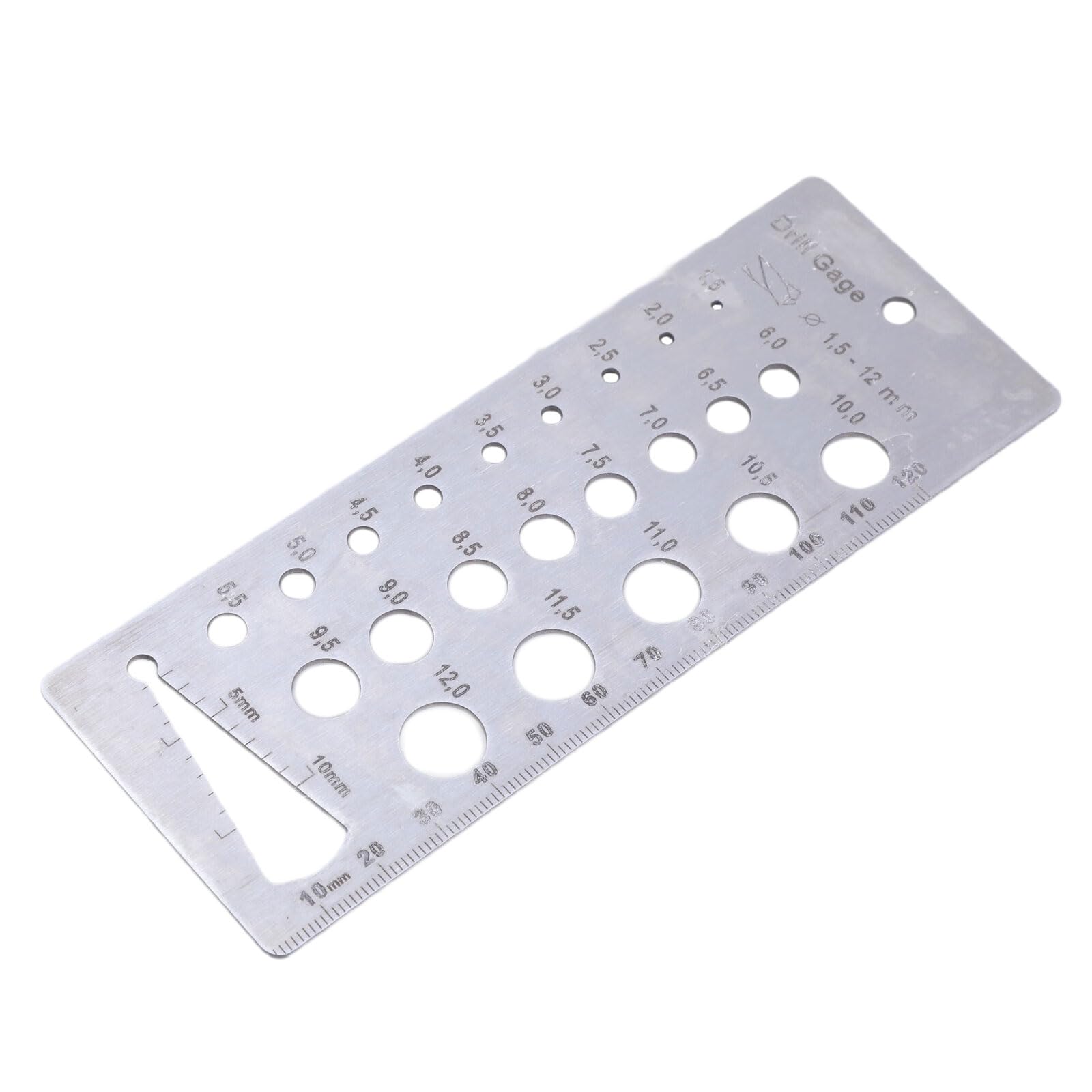 Misuratori e Diametro Filo Misuratore Misuratore In Acciaio Inox Multiuso Strumento di Misurazione Con Foro Appeso