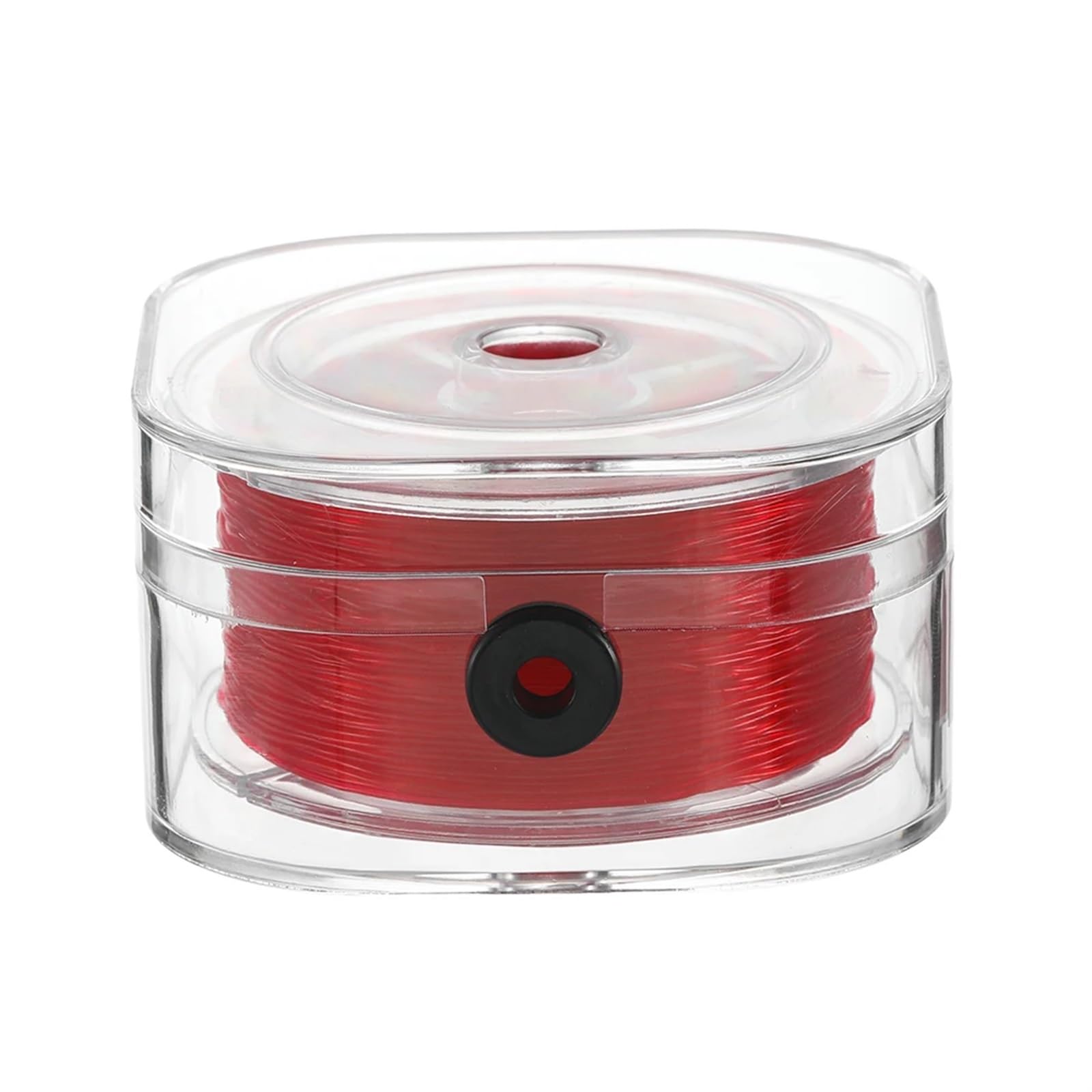 Elastic String for Bracelets 10Roll for Multiple Sizes Bead Thread Stretchy Cord for DIY Bracelet Necklaces Jewelry Making Findings(Red,0.6mmx100m)