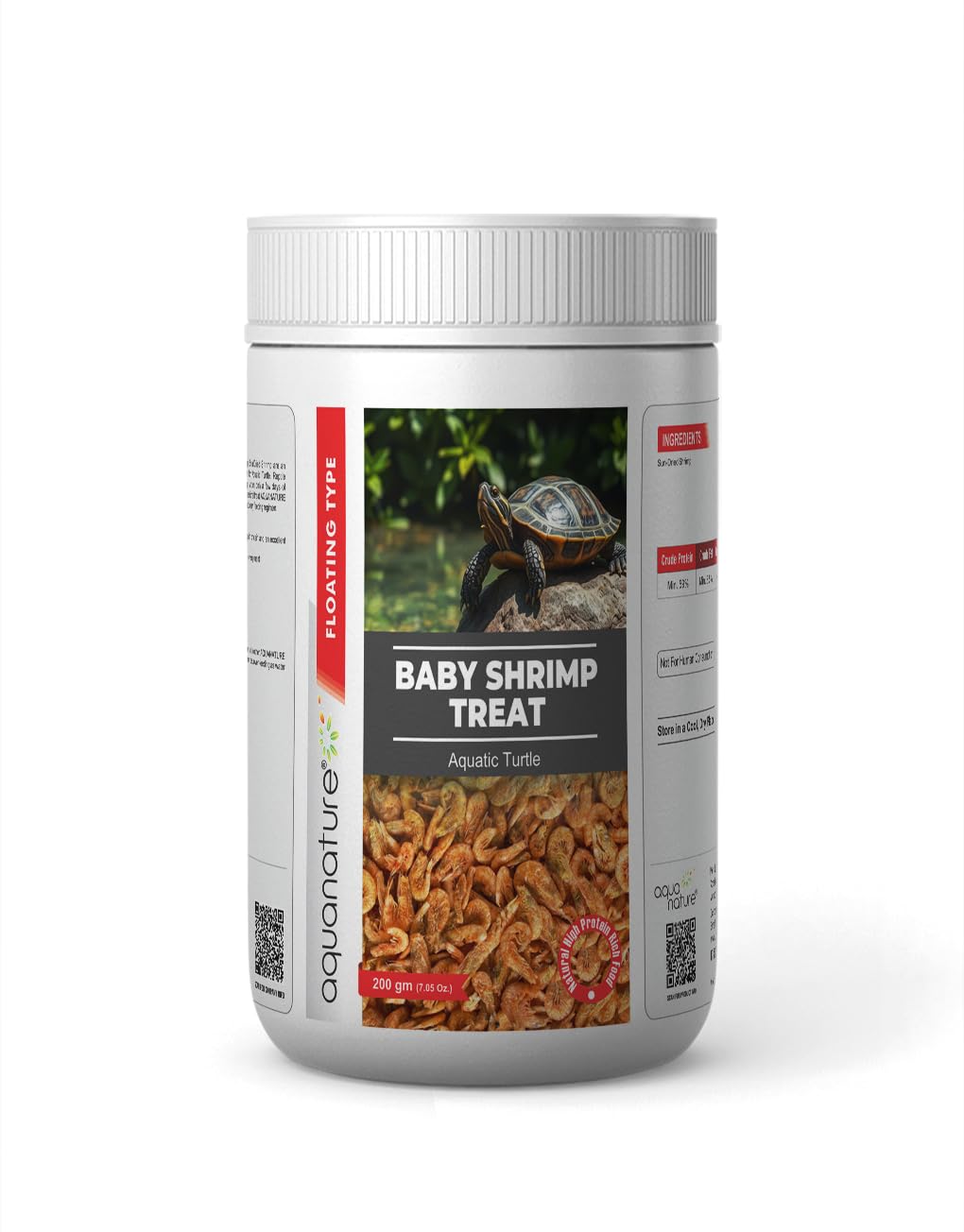 AquaNature Baby Shrimp Treat Whole Sun Dried Shrimps Turtle Food 200g-picture-13