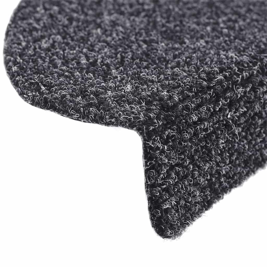 Lot de 20 tapis d'escalier autocollants gris foncé