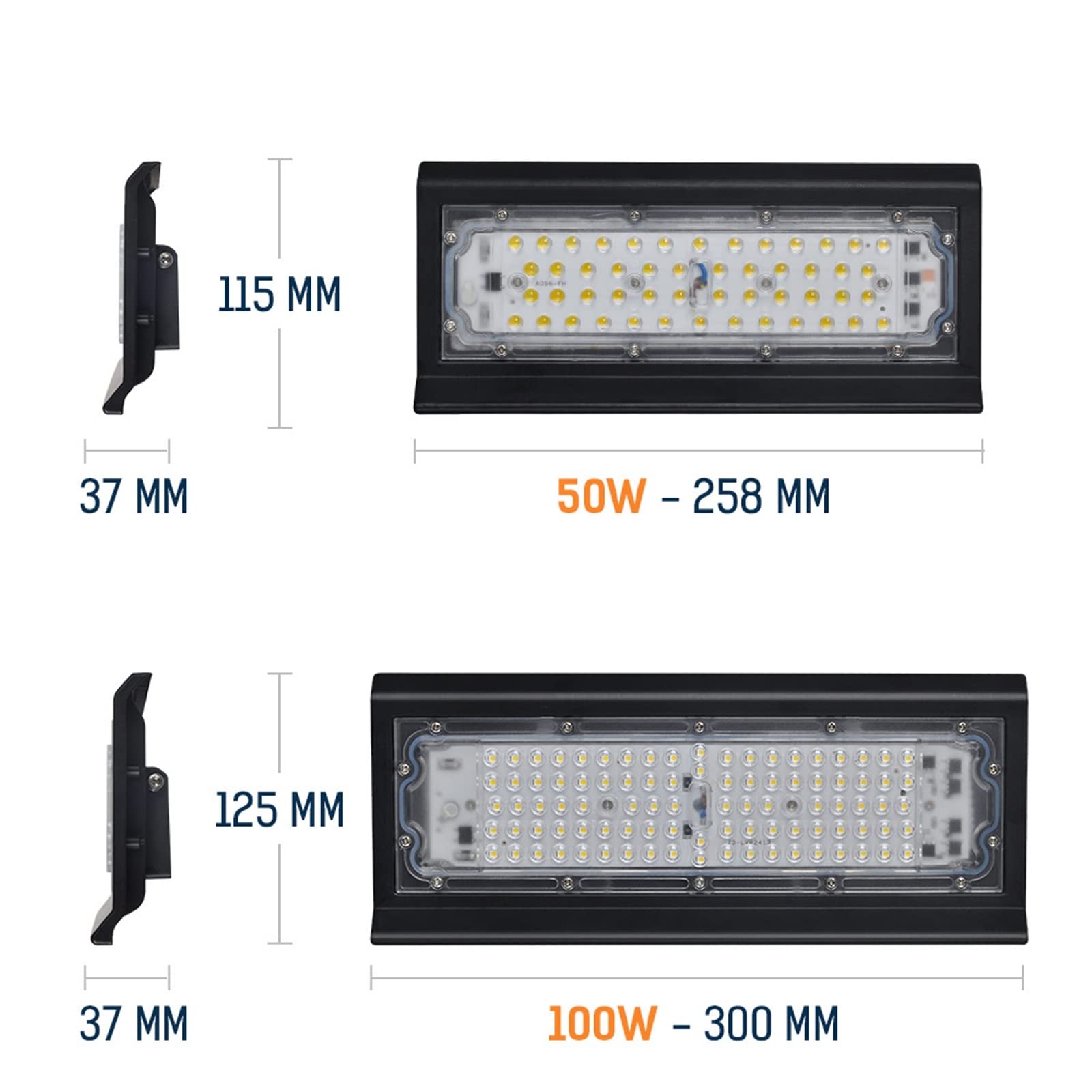 lampy solarne do użytku na zewnątrz, Reflektor LED Zewnętrzny ogród Oświetlenie krajobrazu Odbłyśnik Reflektory rzucane na światło, Rozmiar: 100 W Czarna lampa muszlowa(100W Black Shell)