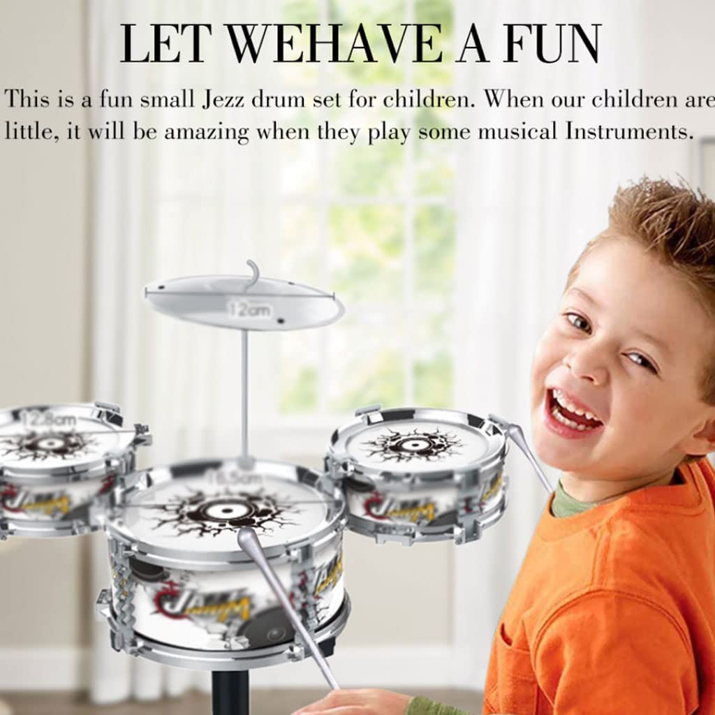 Unique Tambour chaman Tambour Adulte, Kit De Batterie Jazz Pour Enfants, 3 Tambours, Cymbales, 2 Baguettes Tambour éthéré Pour Les Mélomanes Tongue Drum Handpan Drum belle voix
