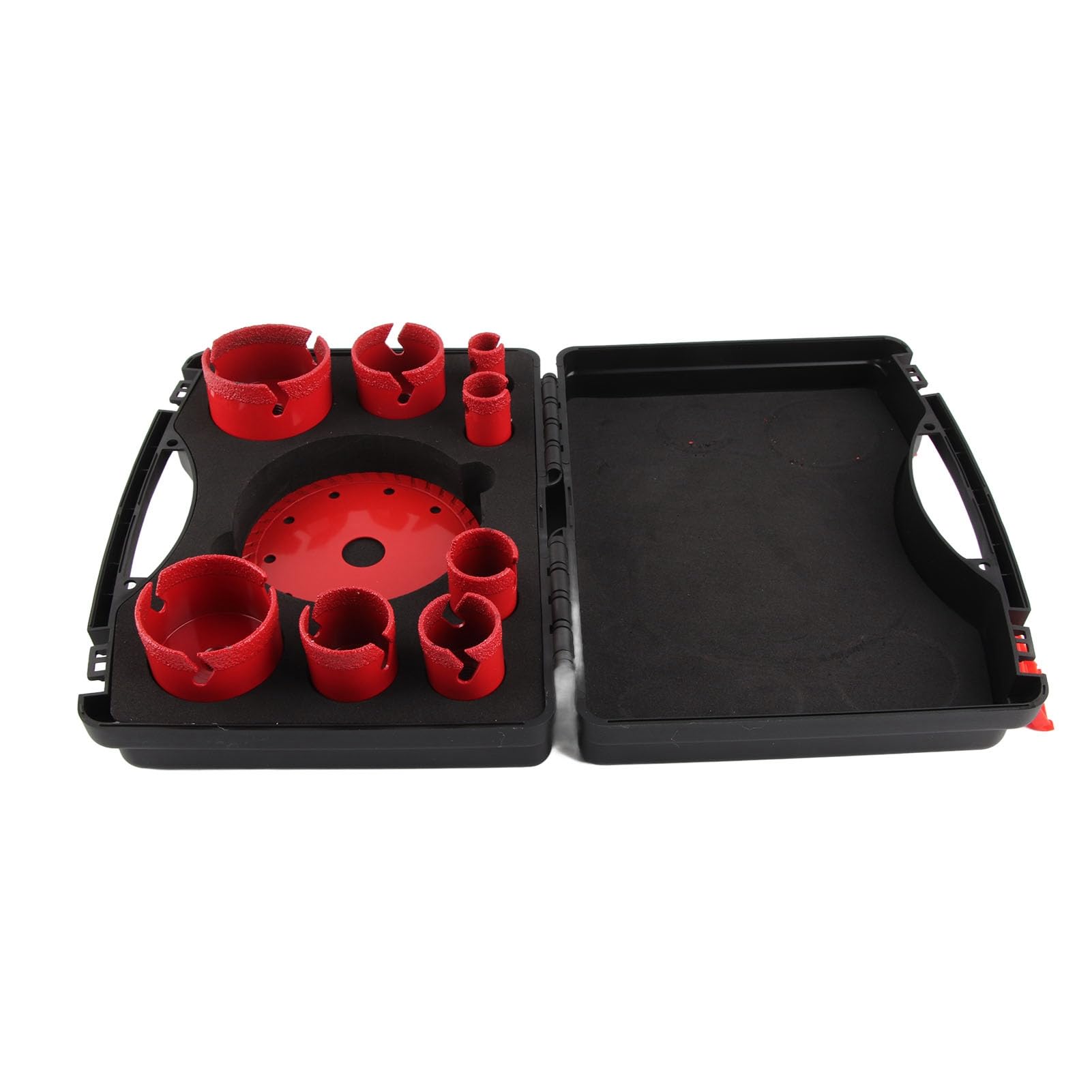 Juego de sierras perforadoras de diamante, 8 piezas de 20 mm a 68 mm con muela abrasiva de 125 mm, rosca M14 para amoladoras angulares para dar forma y biselar en