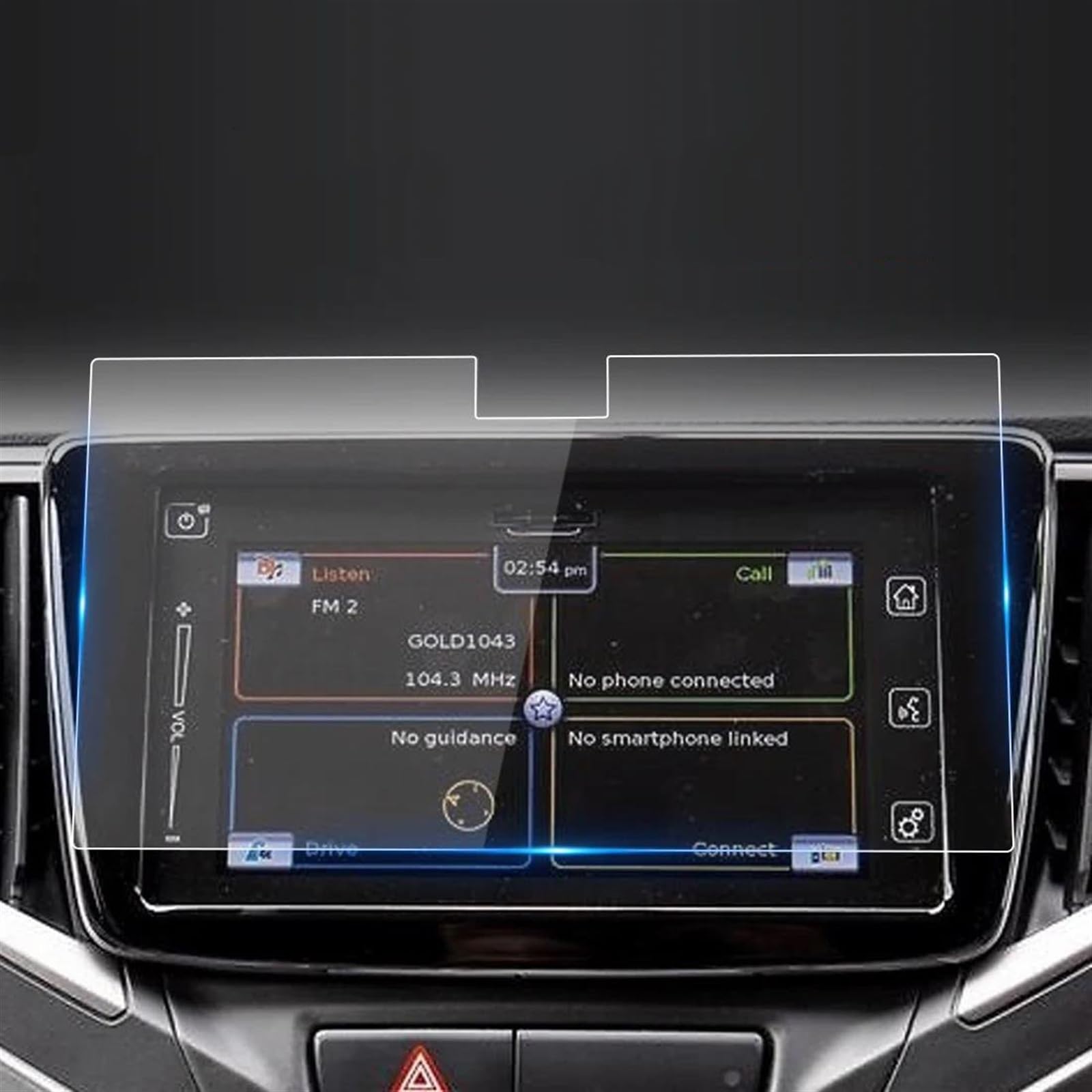 Pellicola Protettiva per Schermo di Navigazione Suzuki per Baleno 2022 Pellicola Protettiva in Vetro temperato per Console Protezione navigatore (per Baleno HD)
