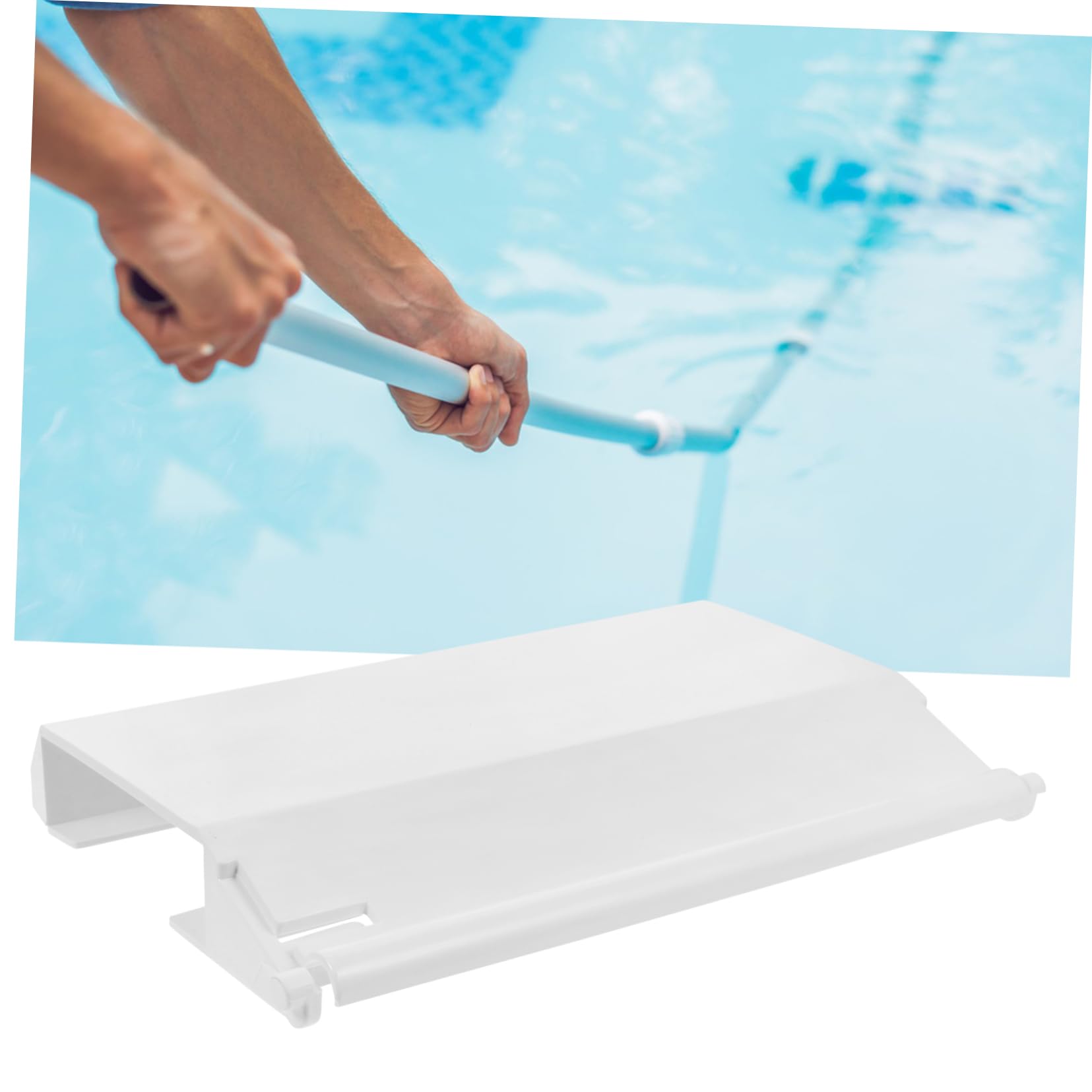 Nettoyage de Piscine Engrener Piscine Hors Sol Gonflable vsp Nettoyage Rapide Porte battante Skimmer Piscine Fournitures d'écumoire de Piscine Plastique Blanche