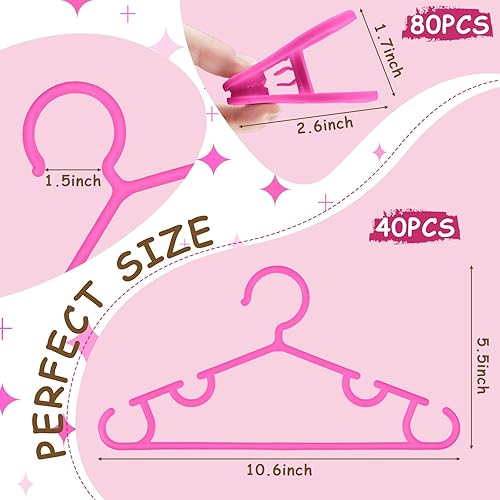 Miniatura 31 de Hsei Baby Hangers with Clips, Plastic Kids Pants Hangers for Nursery Closet, Top and Bottom Clothes Hanger Set for Newborn Child Infant Toddler Boys