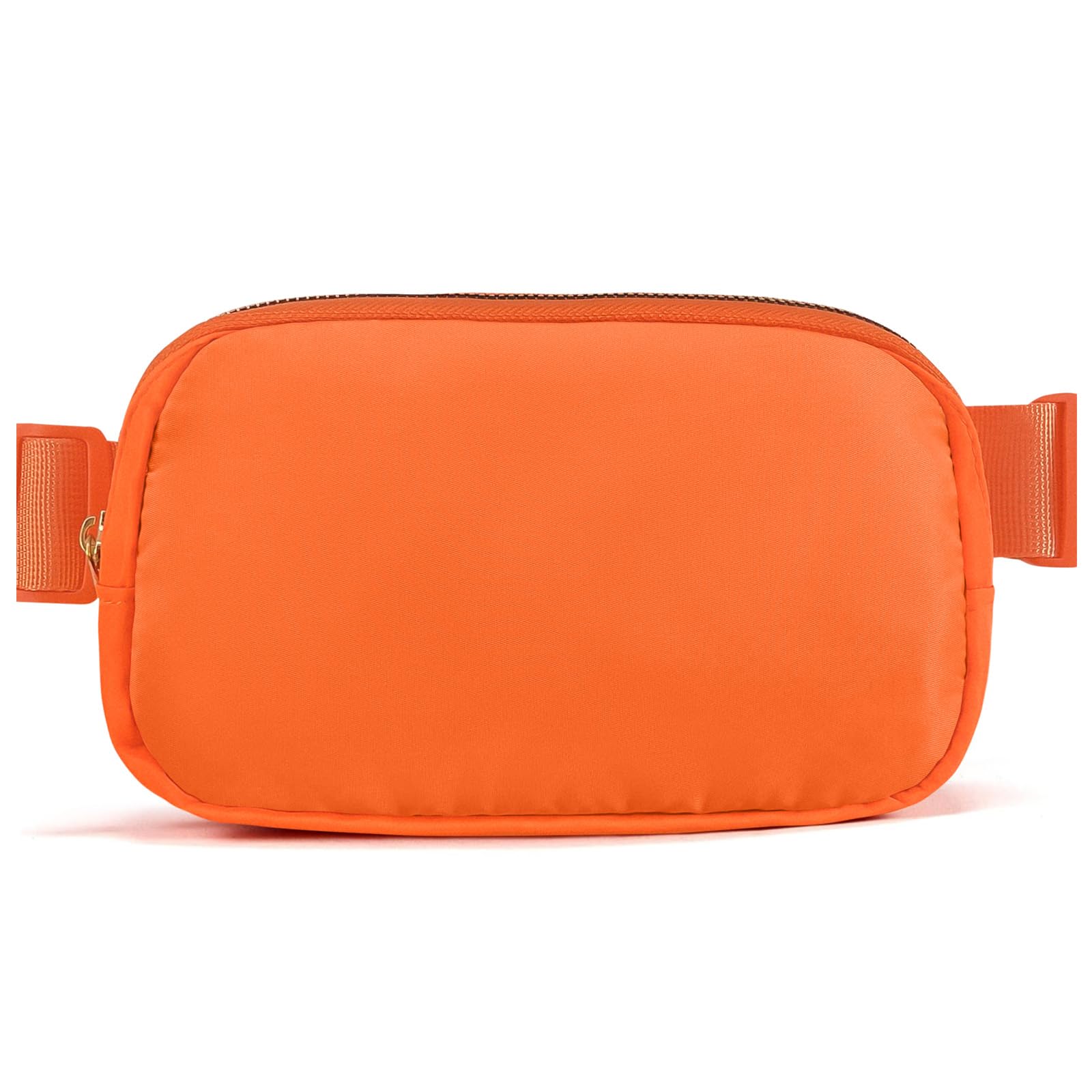 Belt Bag Zipper Fanny Pack Crossbody Bags for Women,Fashion Nylon Waist Packs, Water Repellent Two Way wear with Adjustable Strap Gifts for Teenage Girls Women Men(orange)