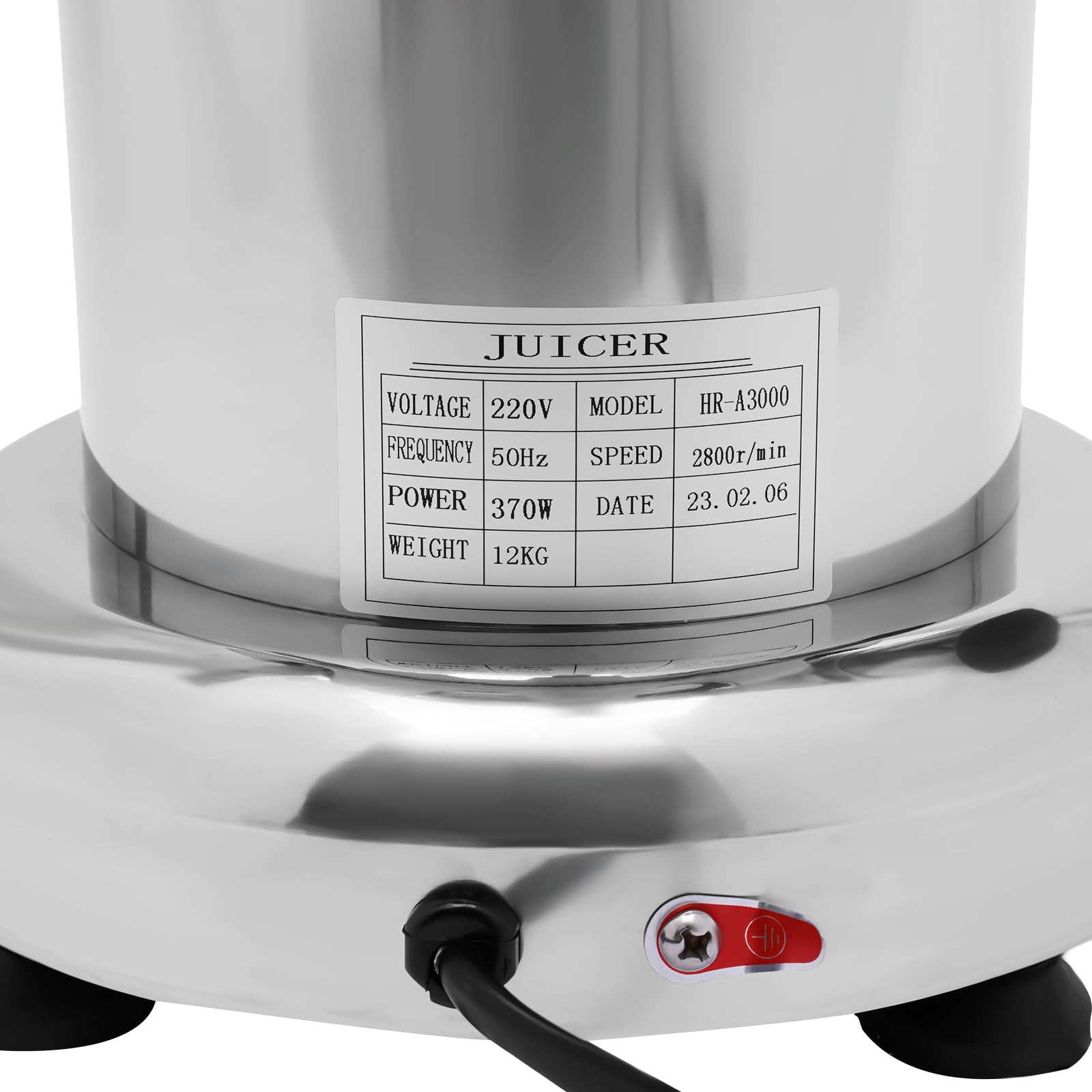 Spremiagrumi elettrico, 375w spremiagrumi succo frutta verdura spremiagrumi con push bar