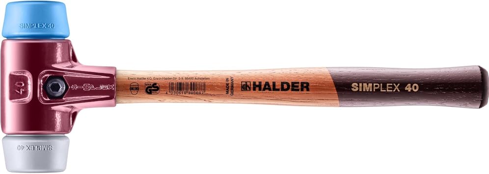 Halder 3013040Simplex Soft-Face TPE-Mid/TPE-Soft Mallet Multi-Colour 40 mm