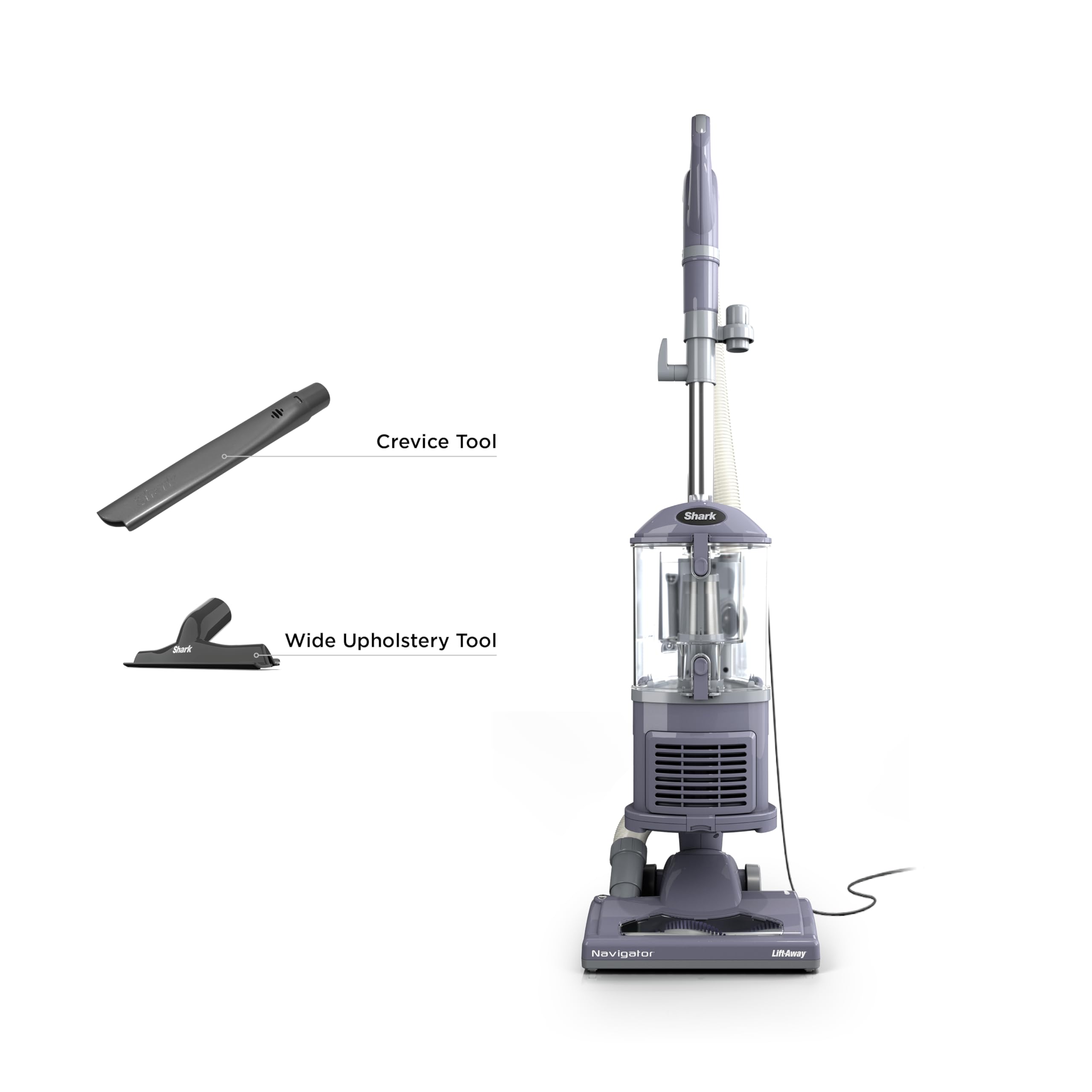 Shark NV352 Navigator Lift Away Upright Vacuum with Wide Upholstery and Crevice Tools, lawenda