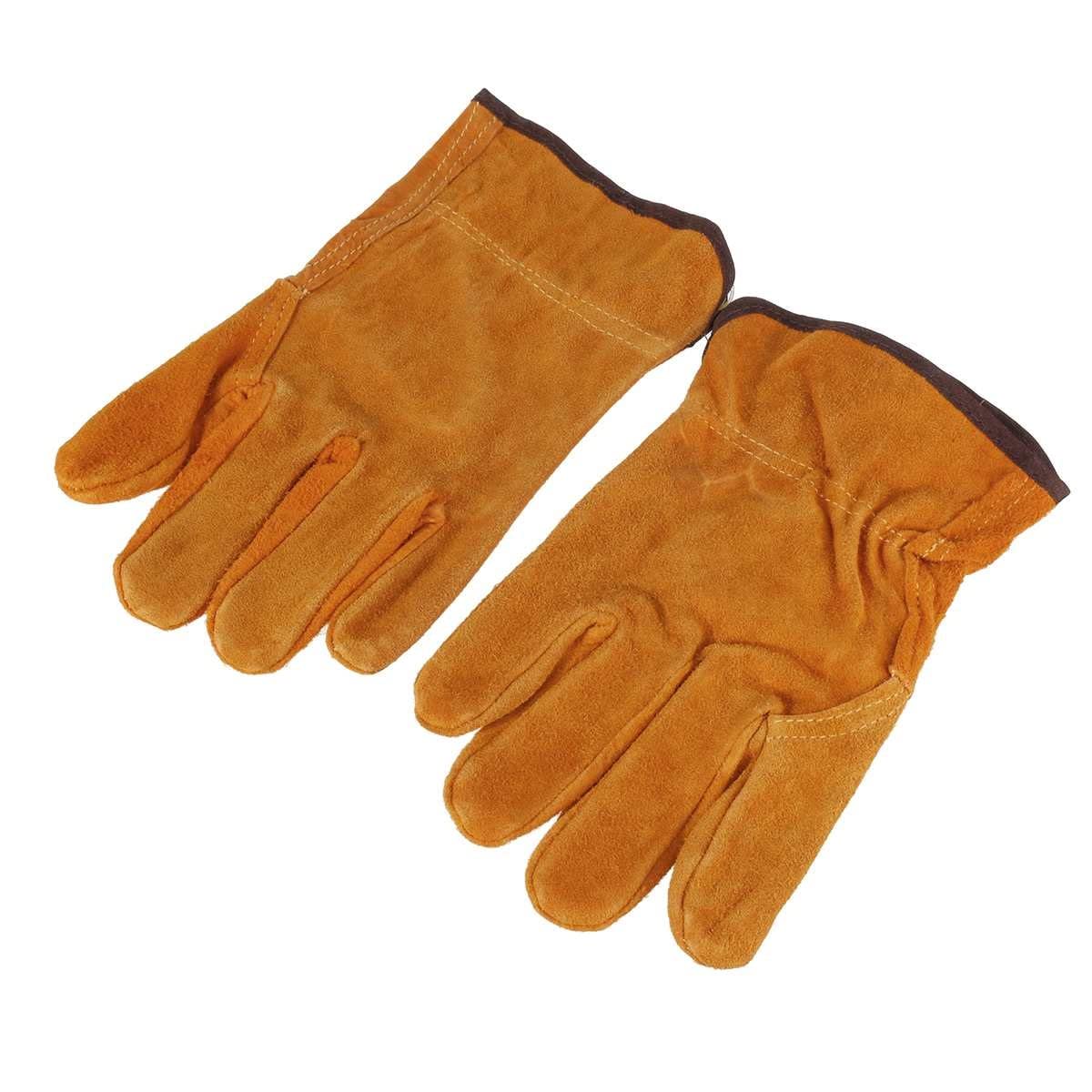 Work gloves Fireproof Cow Leather Welder Gloves Anti-Heat Work Safety Gloves For Welding Metal protective gloves for welding
