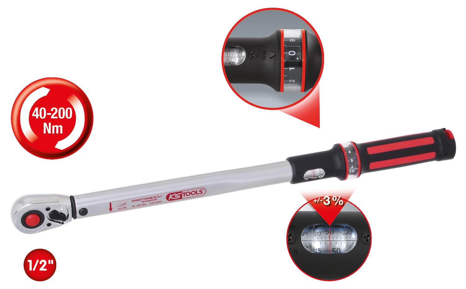 KS Tools 515.2095 zestaw promocyjny do wymiany opon, 6-częściowy [wkrętarka udarowa na sprężone powietrze | klucz dynamometryczny | zestaw nasadek nasadowych | talerz magnetyczny]