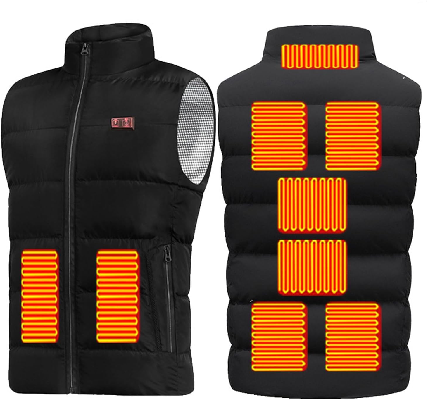 Chaqueta calefactable de 9 zonas ropa eléctrica de invierno USB camping 3XL