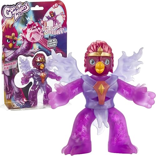 Miniatura 1 de Goozonians Hero Pack Princess FLIK. Juguete elástico y blando para niñas. Descubre encantos ocultos. Figuras de acción coleccionables. Regalo de