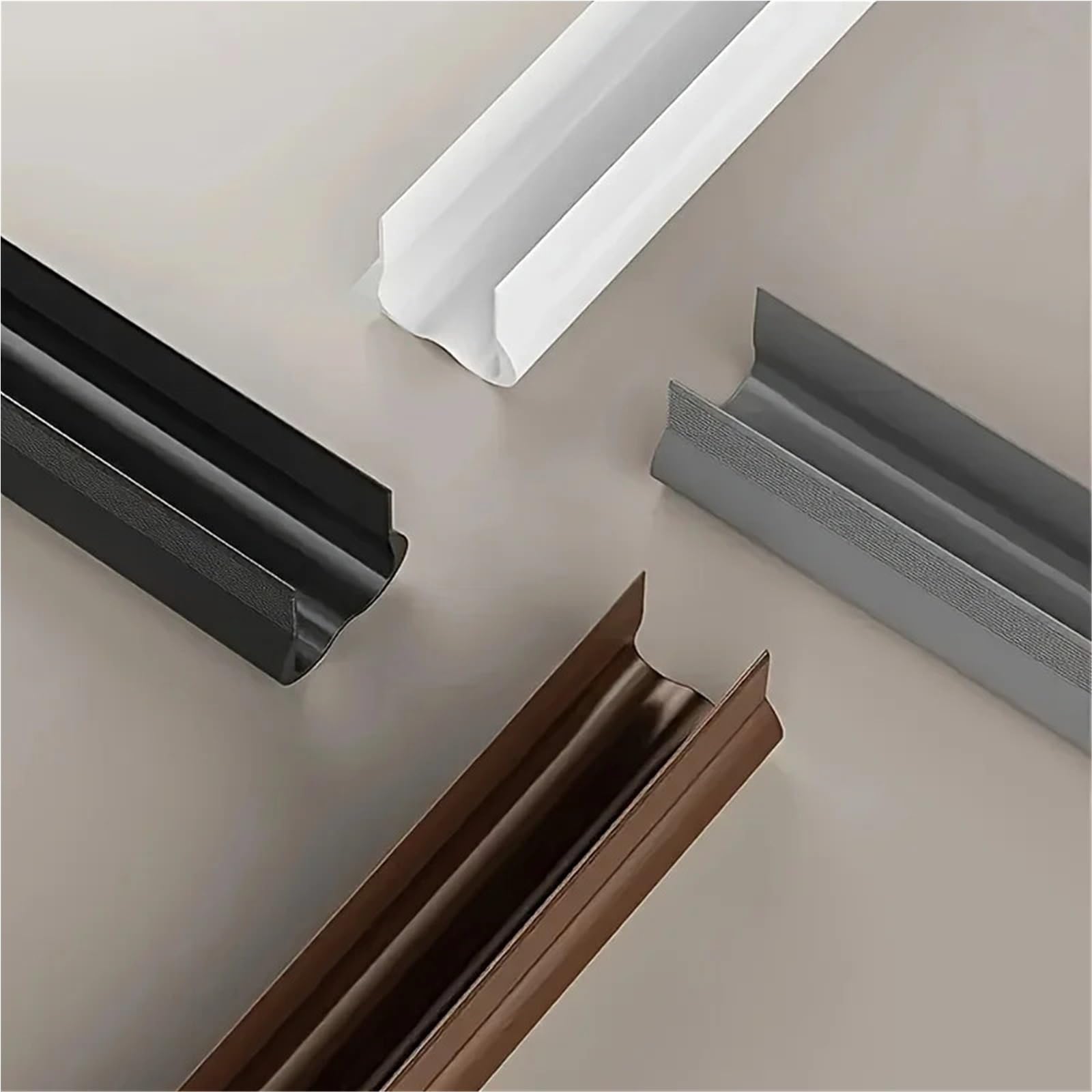 Türdichtung Flexibler Türdichtungsstreifen aus PVC(Black 02,2PC)