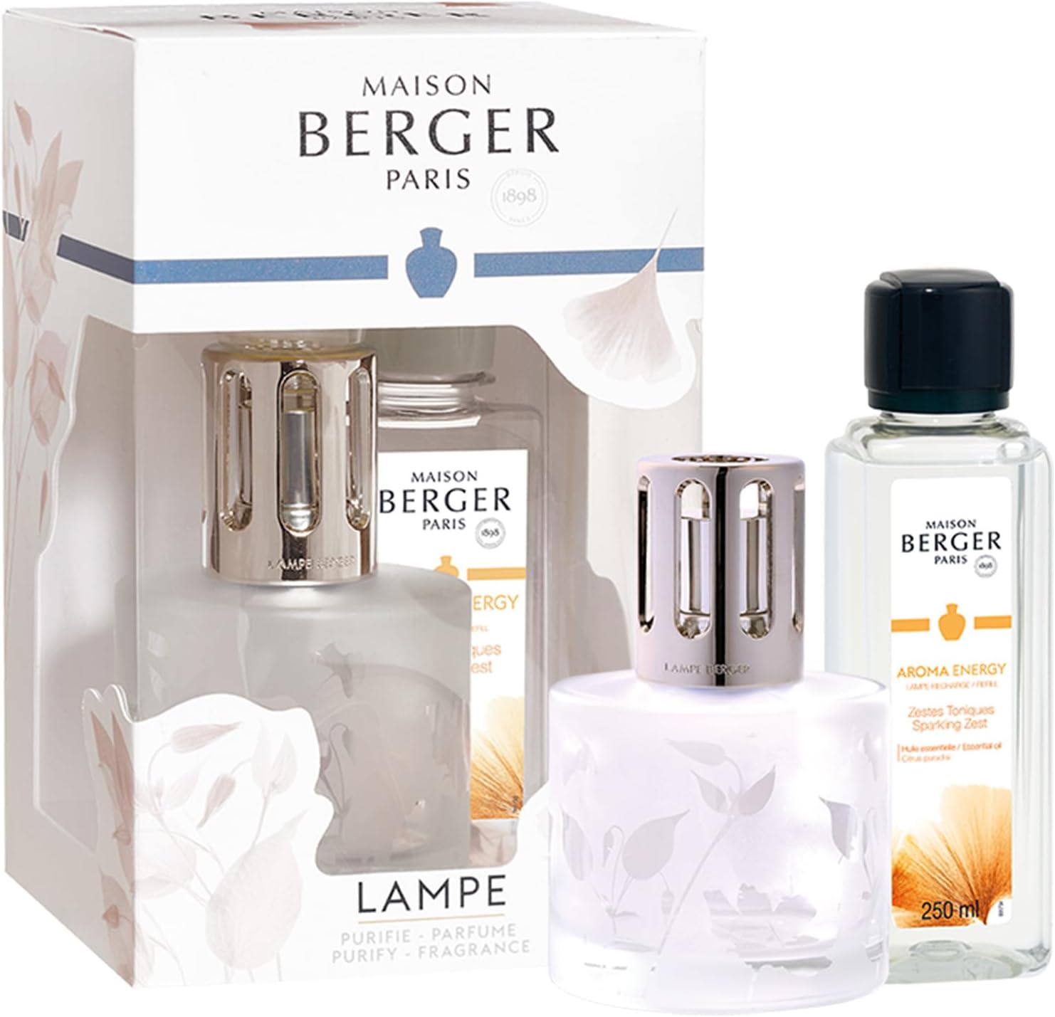 Lampe Berger Aroma Energy 210 ml Frosted Glass Oil Burner