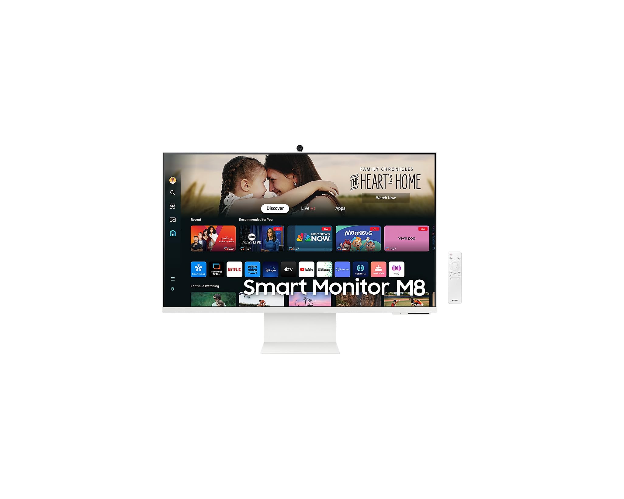 Moniteur PC - Samsung - LS32DM801UUXEN - 32 - Flat - UHD 4K 3840x2160 - 60Hz - VA - 4ms - Flat - HDR10 - 400cd/​m2 - Smart - 3000