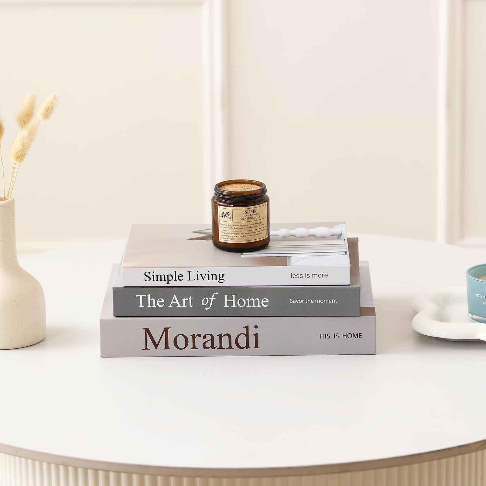 Set di 3 libri decorativi per la casa, eleganti libri finti per decorazione, set di libri decorativi estetici per tavolino, libreria, camino, soggiorno, hotel, villa, scatola portaoggetti per foto