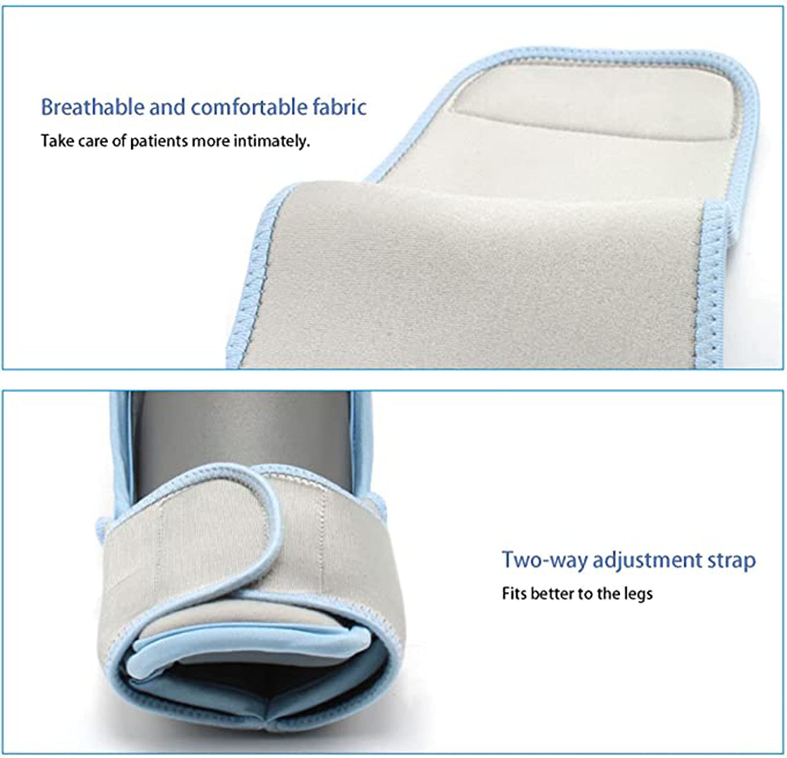 Soporte De Ortesis De Pie Caído Soporte De Tobillo Ajustable para Tendinitis De Aquiles De Pie Caído Fascitis Plantar Accidente Cerebrovascular Lesión Nerviosa Aliviar La Presión,Left,L/XL