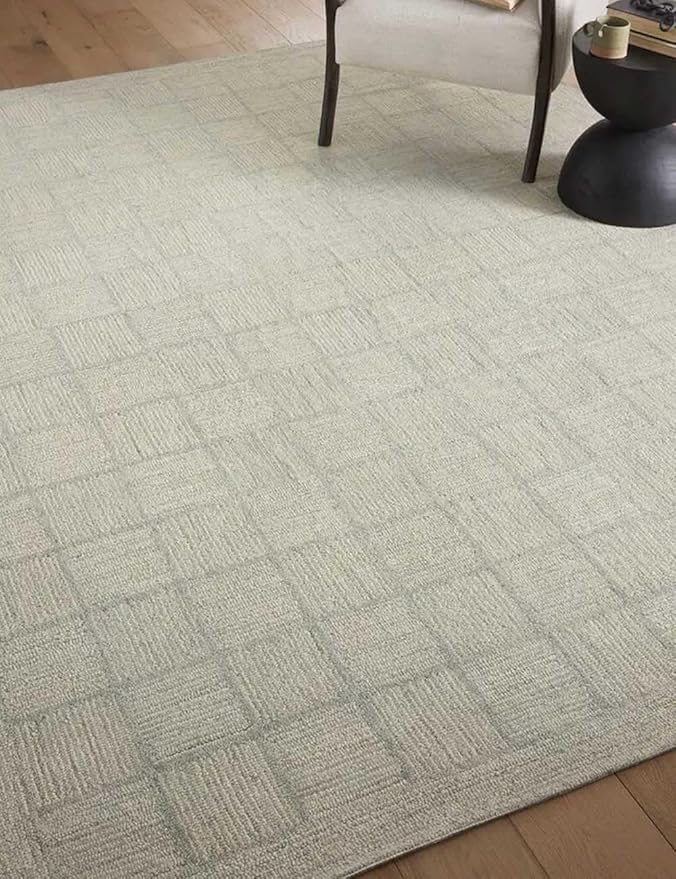 Hand Made Tufted Area Rug | Soft Wool Carpet with Cotton Backing | Elegant Home & Office Floor Décor Weight- (44 Pound) Size-(240X300Cm) 8X10 Feet,-image-12