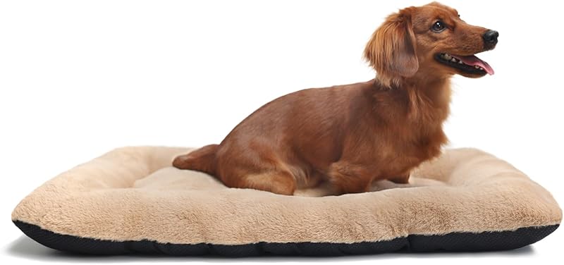 Tapete para Cama de Cães em Caixa com Pelúcia Sintética e Base Antiderrapante zihapgpzp, 76,2 x 48,26 x 5,08 cm