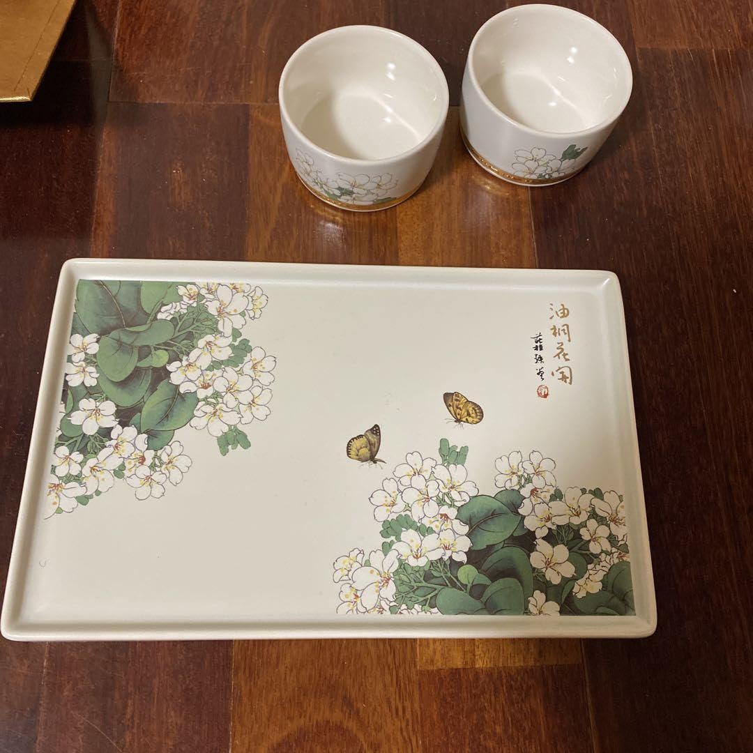 新太源　台湾茶器セット　客家花柄 台湾新太源製茶器セット 新太源 台湾茶器セット 客家花柄 【