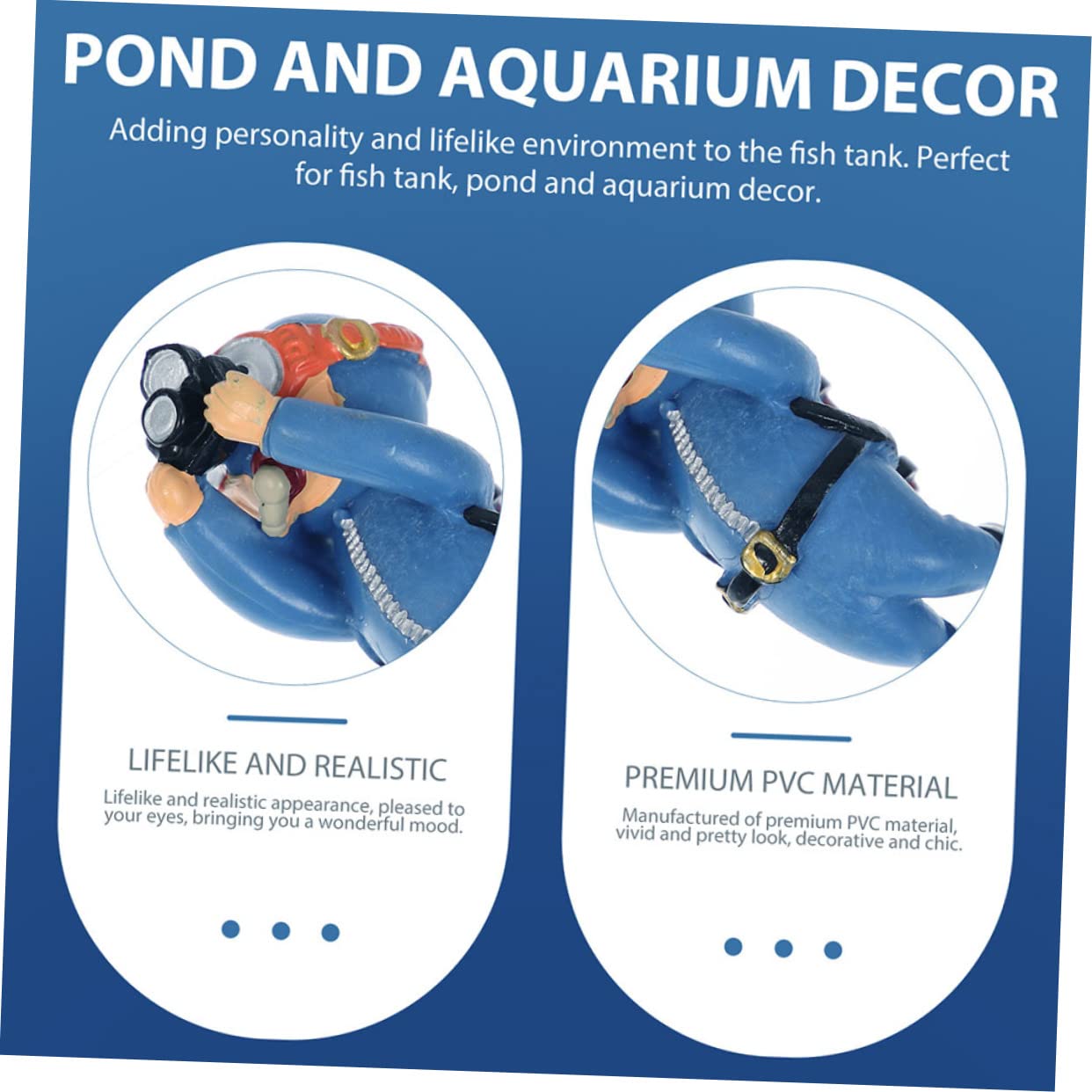 Toddmomy 3 Sätze Tank Dekoration Schwimmende Taucher Figuren Für Aquarium Ornament Und Aquarien Für Natürliche Dekorationen 2 Stücke * 3