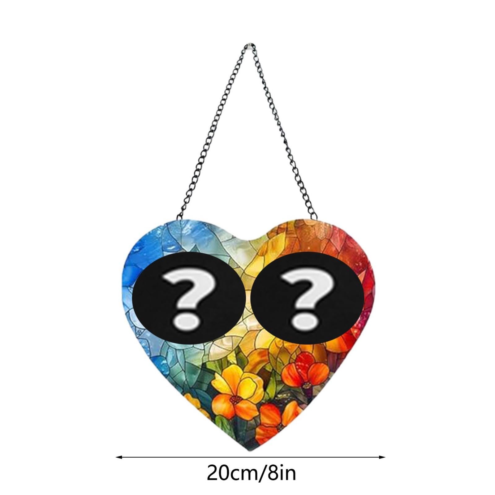 Colgante de acrílico personalizado de colores para parejas, fotos familiares, parasol, foto personalizada, artículos de pareja de cumpleaños 062166