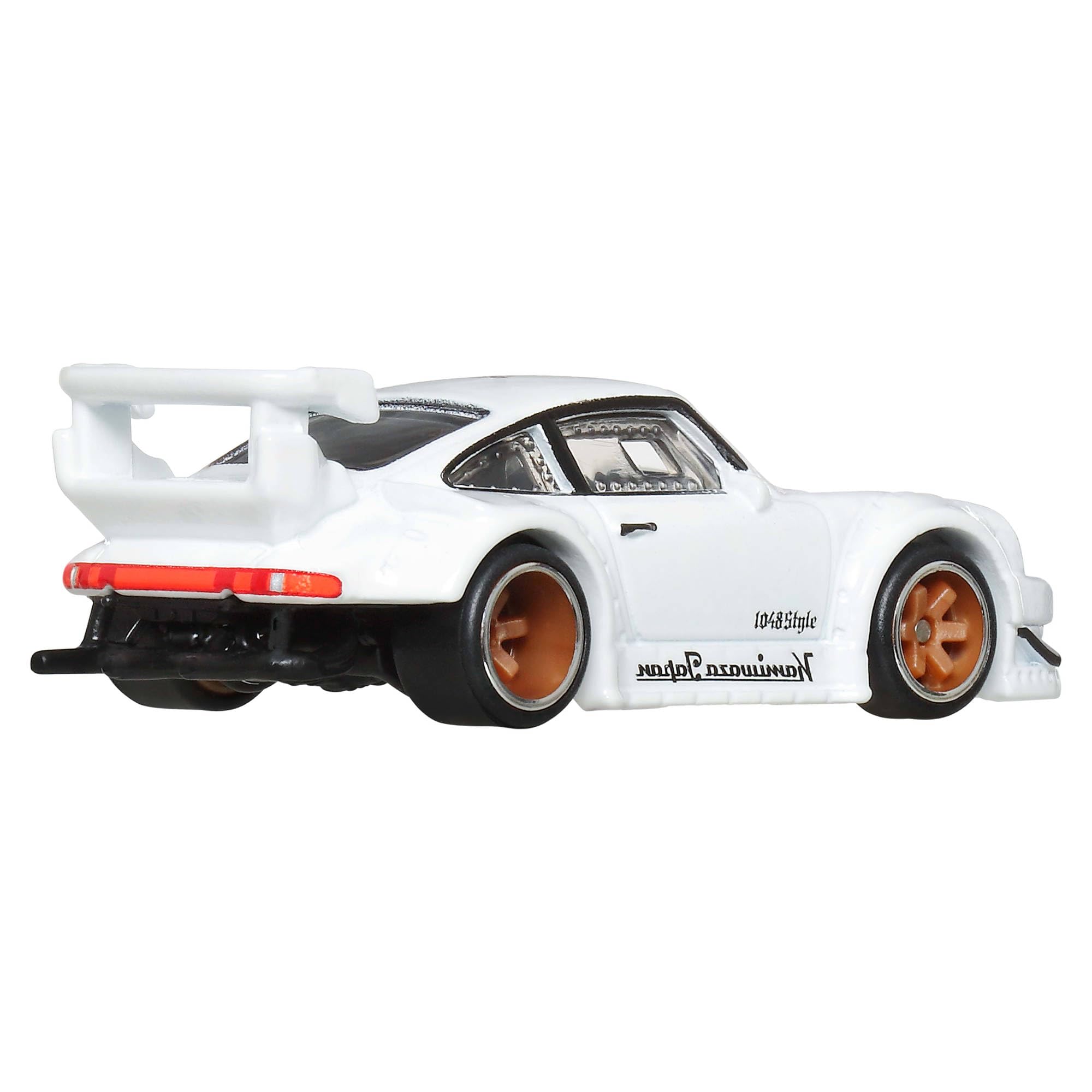 H Hot Wheels Premium Car Culture Kultowe auta Silhouettes Porsche 930 RWB Metalowy samochód zabawka w skali 1:64 z oponami Real Riders, JBK58