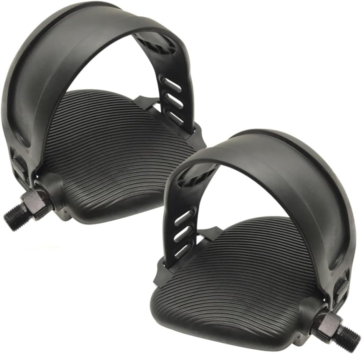 VOSAREA Fitness Bike Pedals Replacement Exercise Bike Pedals for Gym Cycles Accessories for Smooth Riding Compatible Replacement Parts Left Right